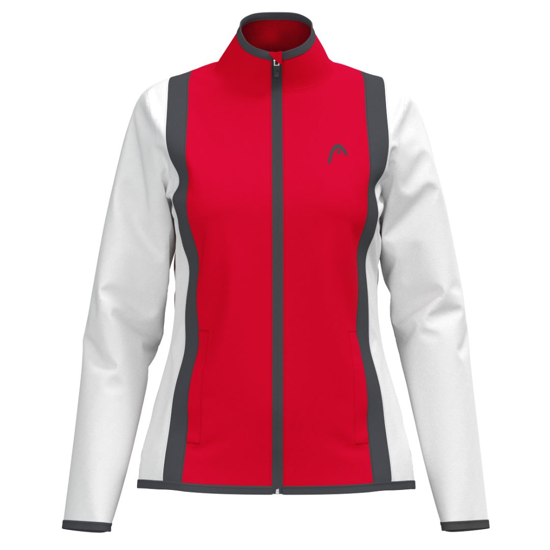 Head Club 25 Jacket Women Red/White- Padeltøj