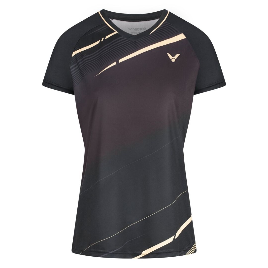 Victor T-64102 C Women T-shirt Black - Badminton tøj