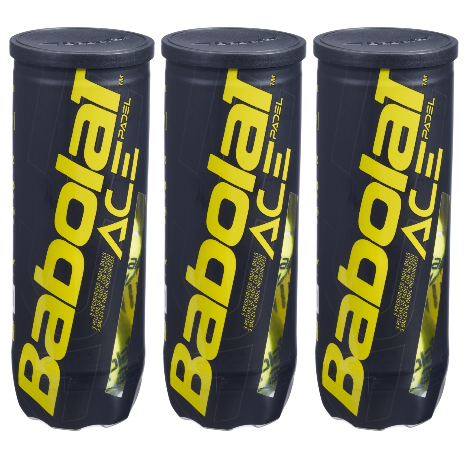 3x Babolat Ace X3 - Padel Bolde