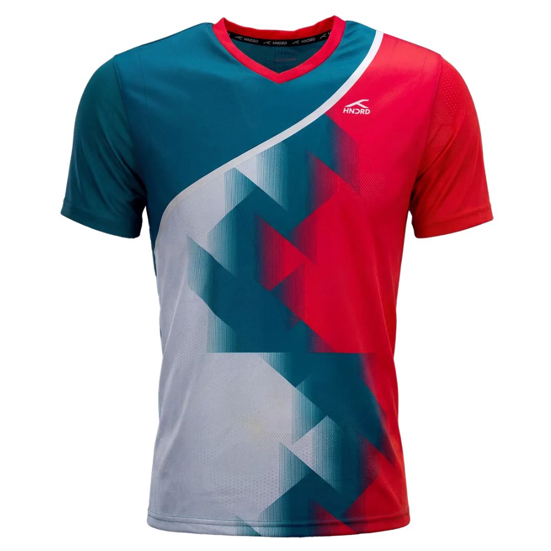 Hundred T-shirt Globe Teal - Badmintonbekleidung