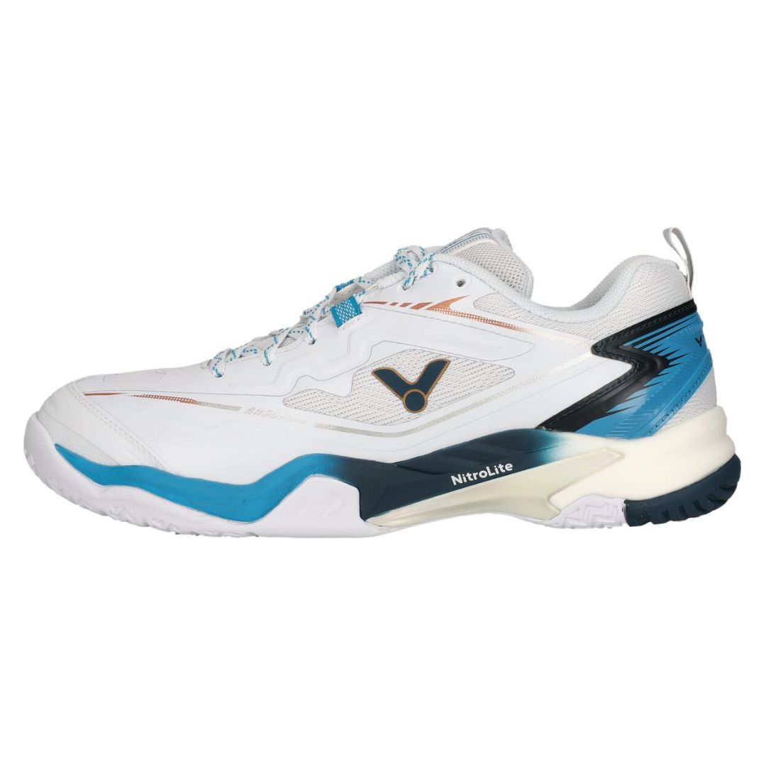 Victor A830 NitroLite White/Nautical Blue - Badminton schuhe