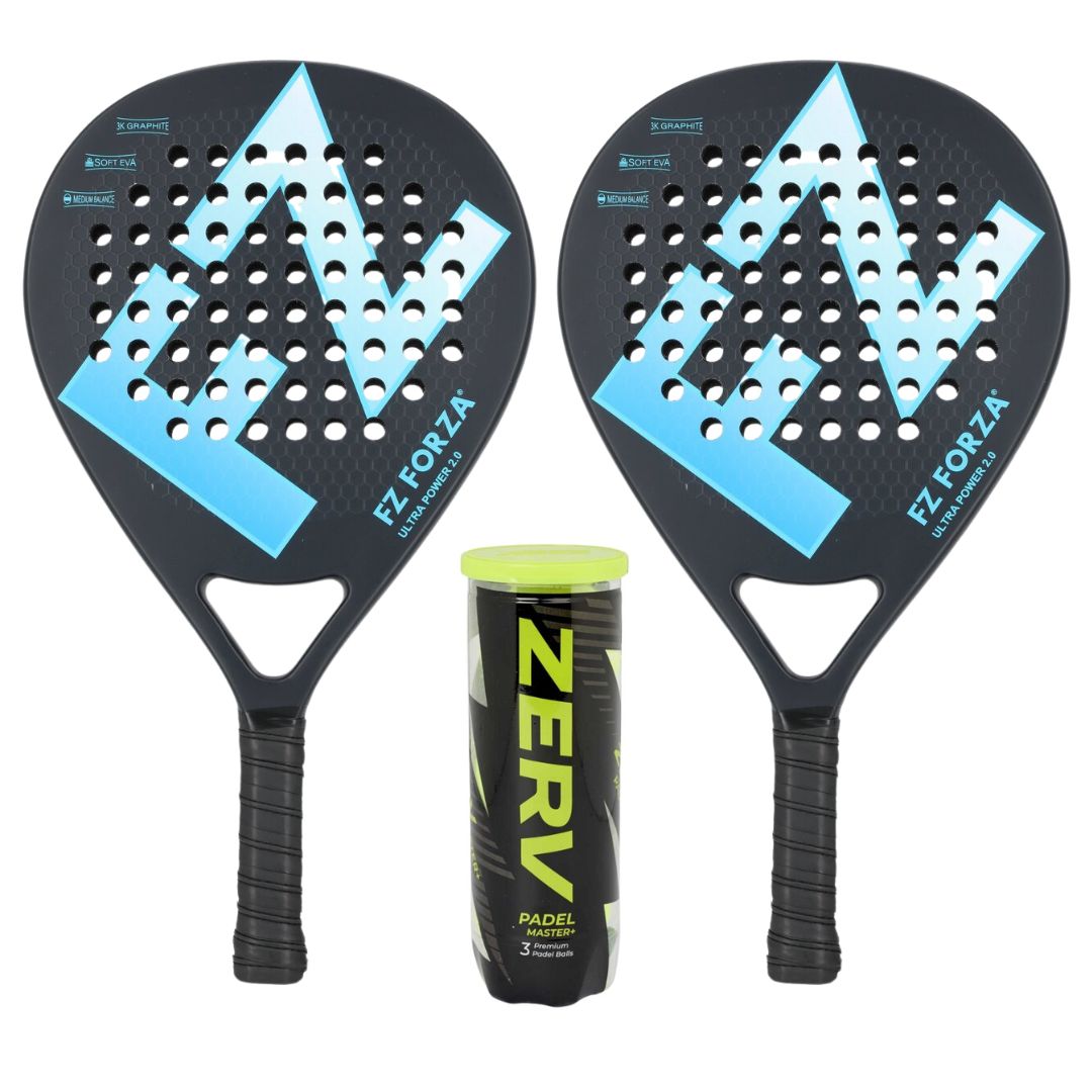 Forza Padel Pakketilbud (FZ Forza Ultra Power 2.0 + ZERV Padel Master+)- Padelbat