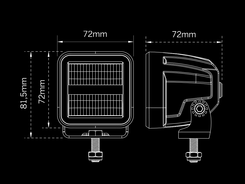 SIBERIA XP QUBE WORK LIGHT 38W