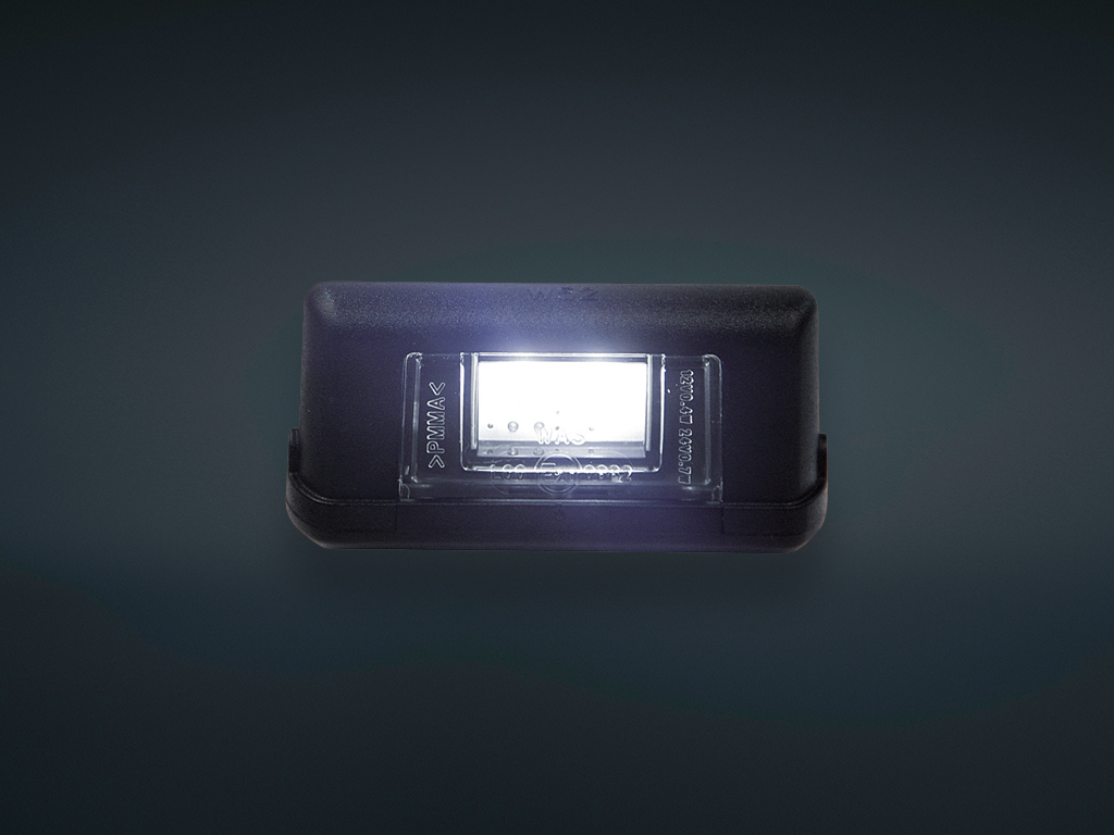 FREEDOM LEGACY LICENCE PLATE LIGHT WHITE 2 LED, BLACK