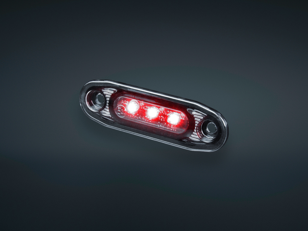 DARK KNIGHT ULTRA SLIM REAR POSITION LIGHT, 5M CABLE