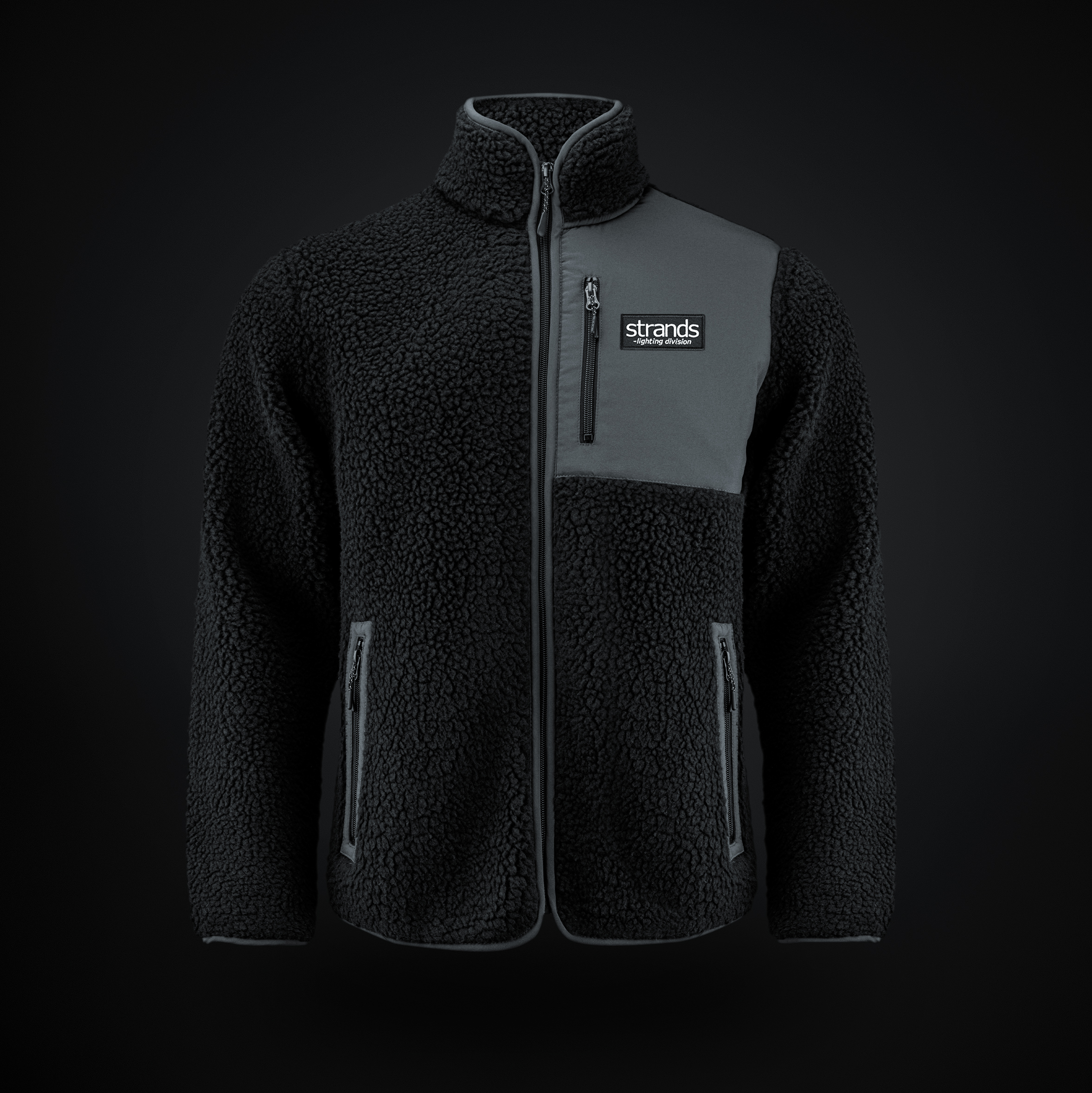 STRANDS FLEECE SWEATER L