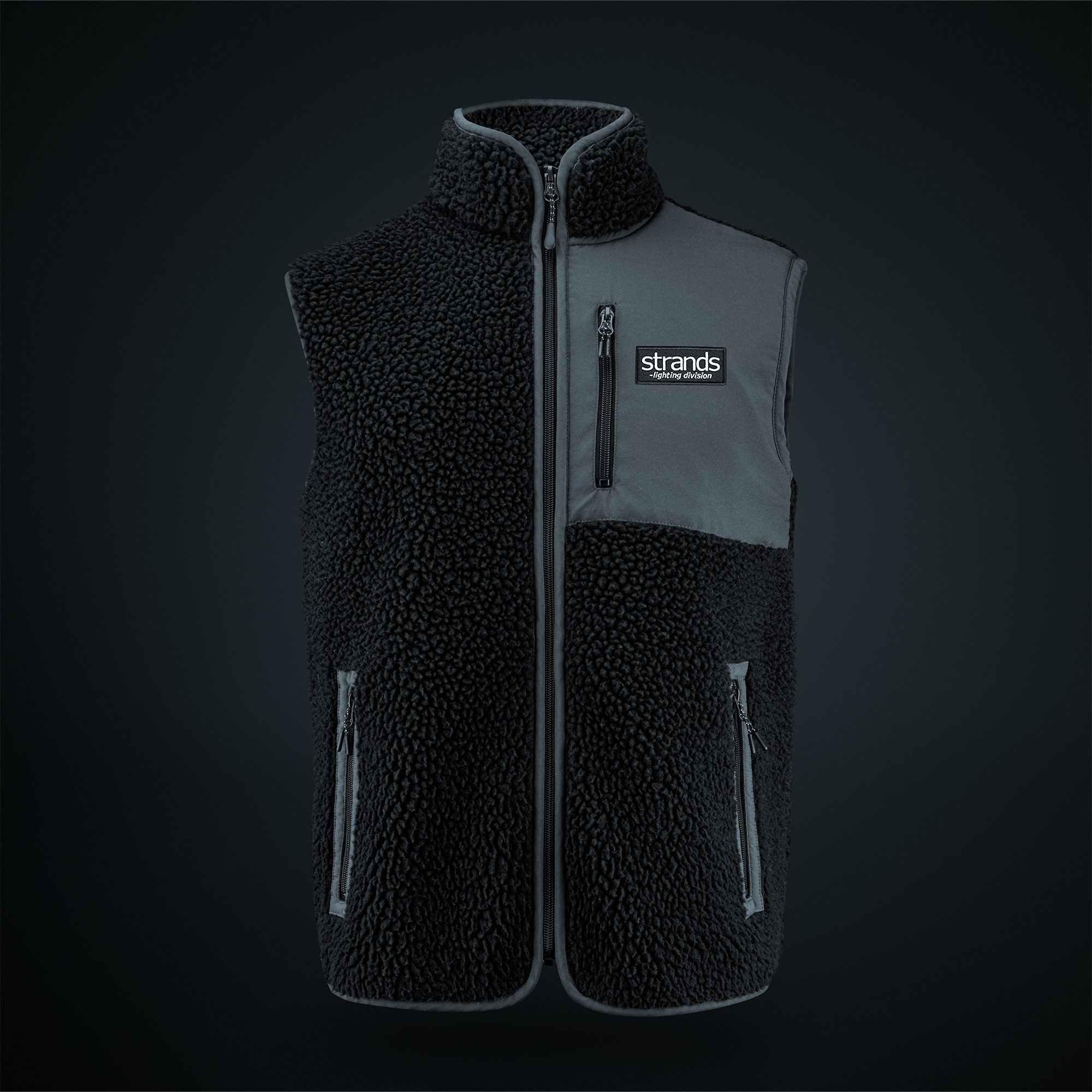 STRANDS FLEECE VEST XL