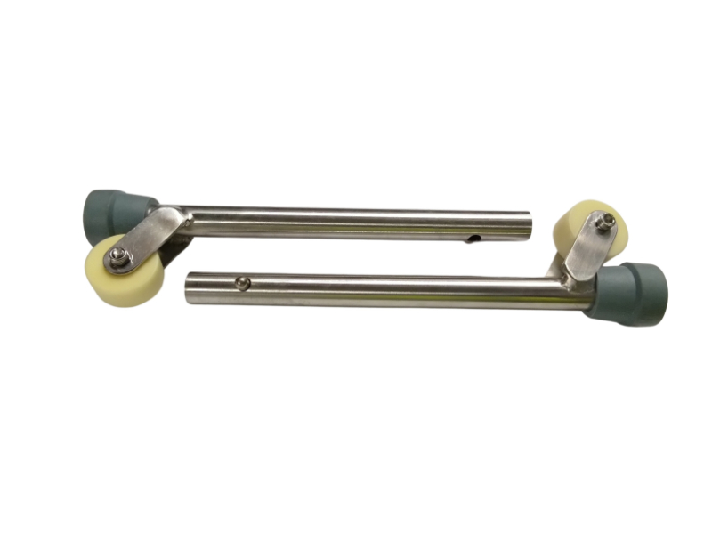 Leg, Adjustable, Stanless Steel, Pair, with Wheel, Juvo, to suit Trix