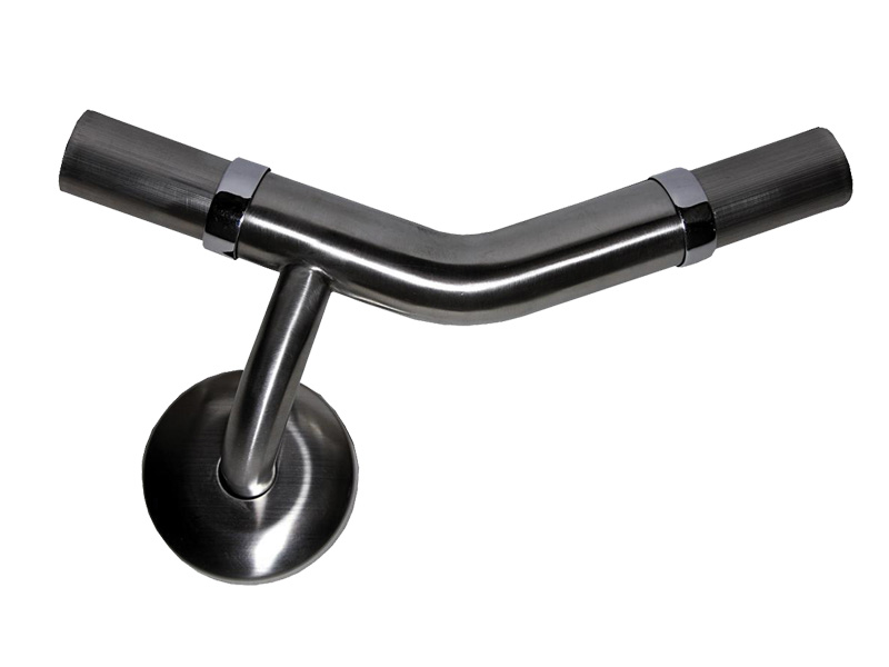 Modular Grab Rail System, Intermediate Support, with Wall Flange, 135 deg. Left Hand