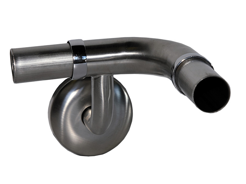 Modular Grab Rail System, Internal Corner Support, with Wall Flange, 90 deg. Left Hand
