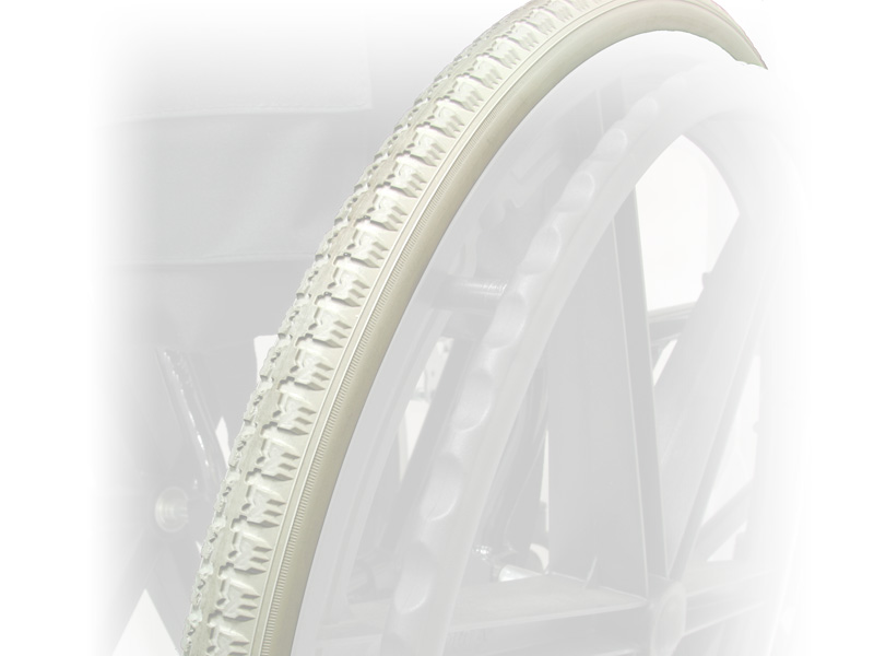 Solid Tyre, 22 x 1 3/8, Grey
