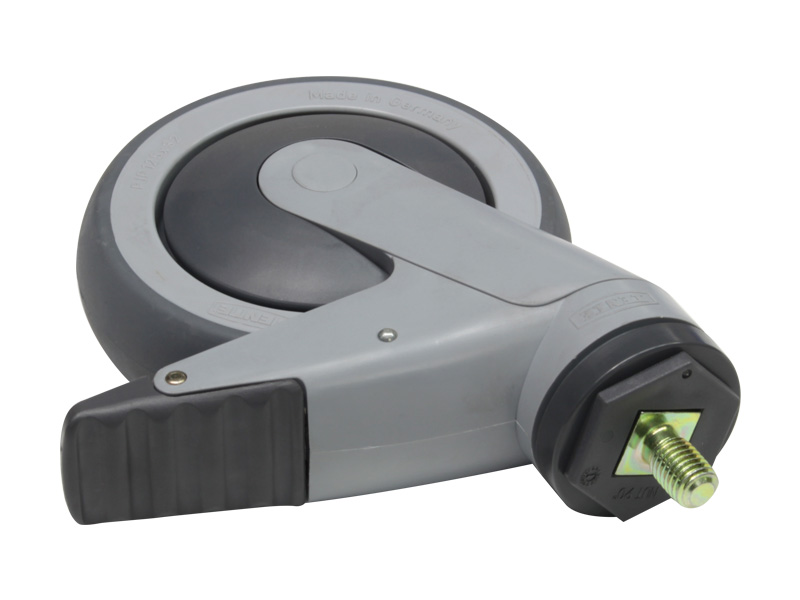 Castor, Tracking, 125mm (5in.), Grey, Tente Levina, to suit Howard Wright Shower Trolley