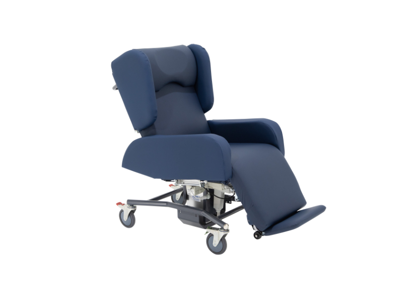 Care Chair, Electric, Standard, Studio Encore Windsor / Polysoft Extreme Navy, Sertain Hi-Lo
