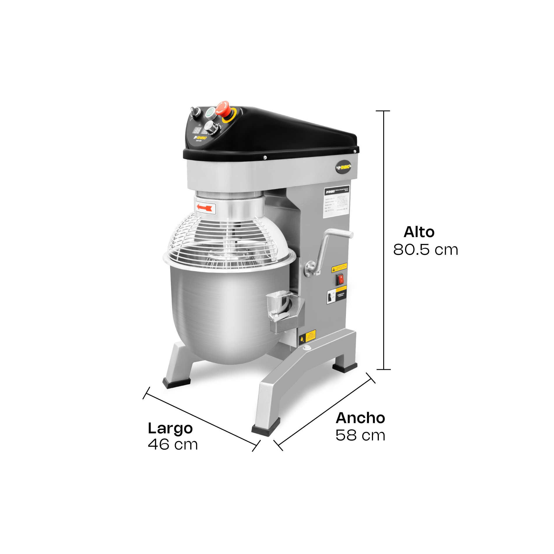 Batidora Planetaria de Velocidad Variable 20 L · detalle 8