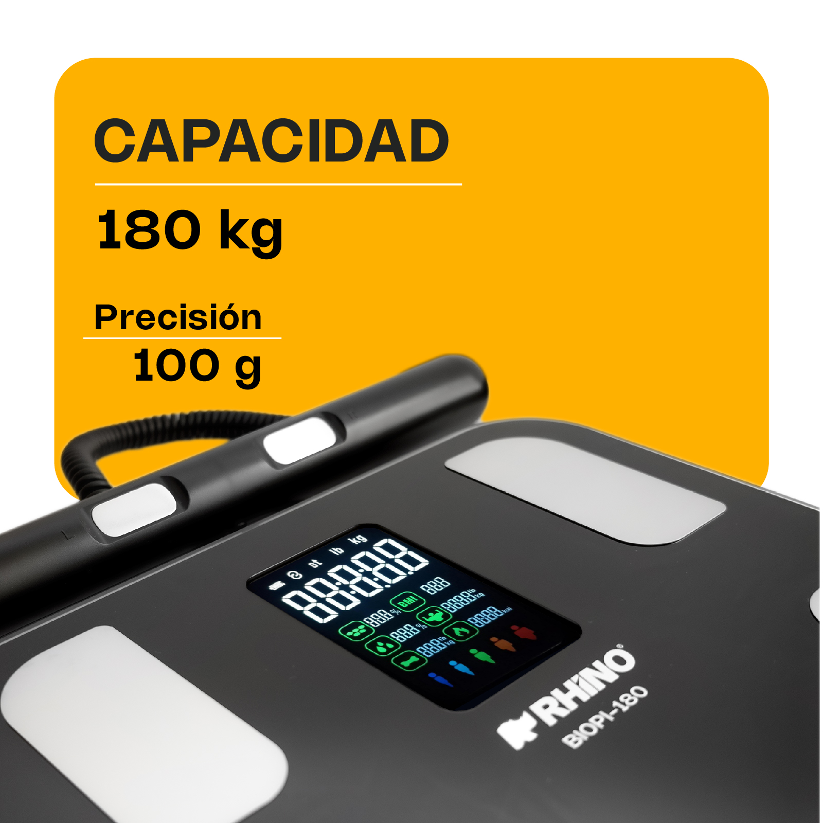 Báscula Inteligente de Pesaje Corporal con 8 Electrodos 180 kg · detalle 2