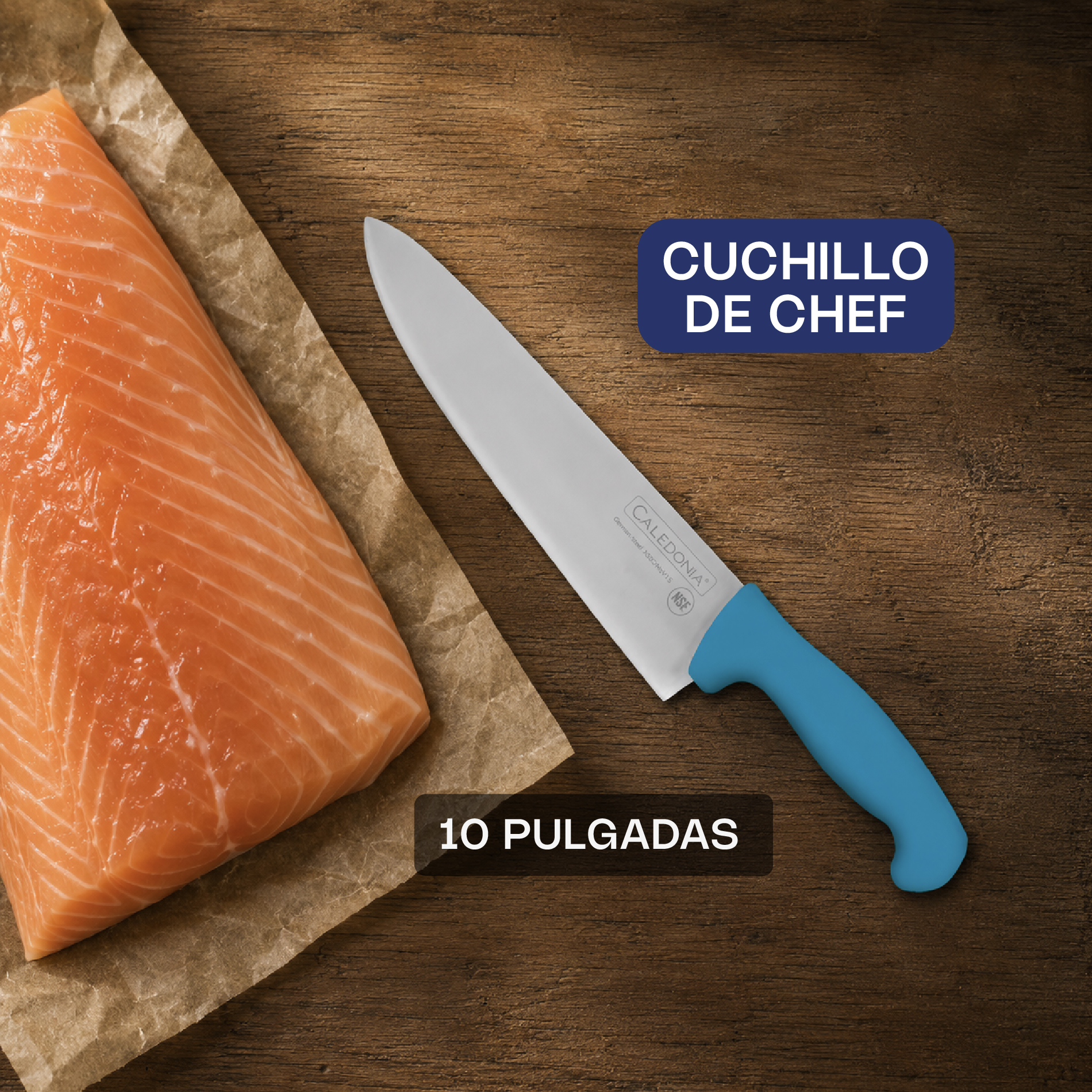 Cuchillo Chef 10" · detalle 3