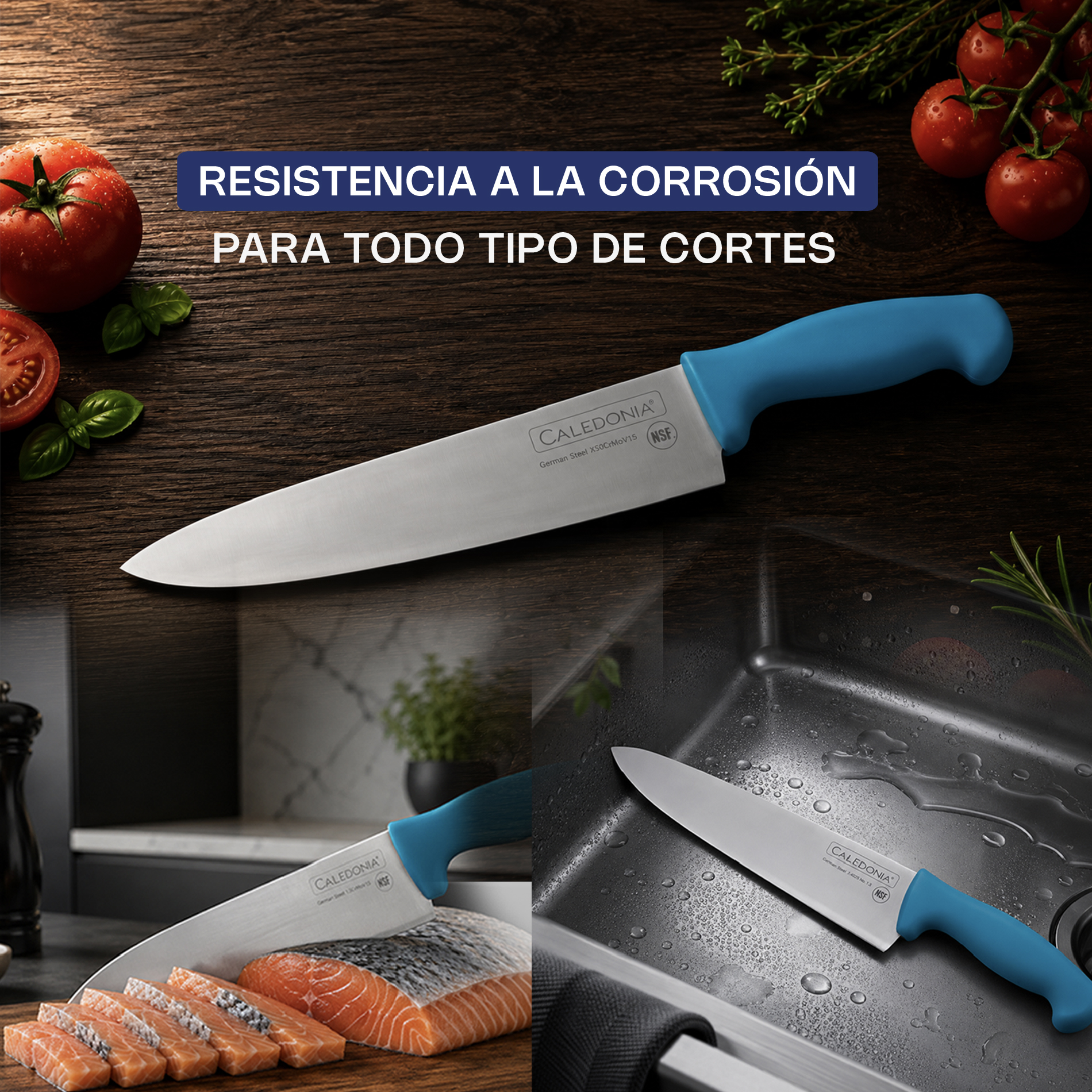 Cuchillo Chef 10" · detalle 2