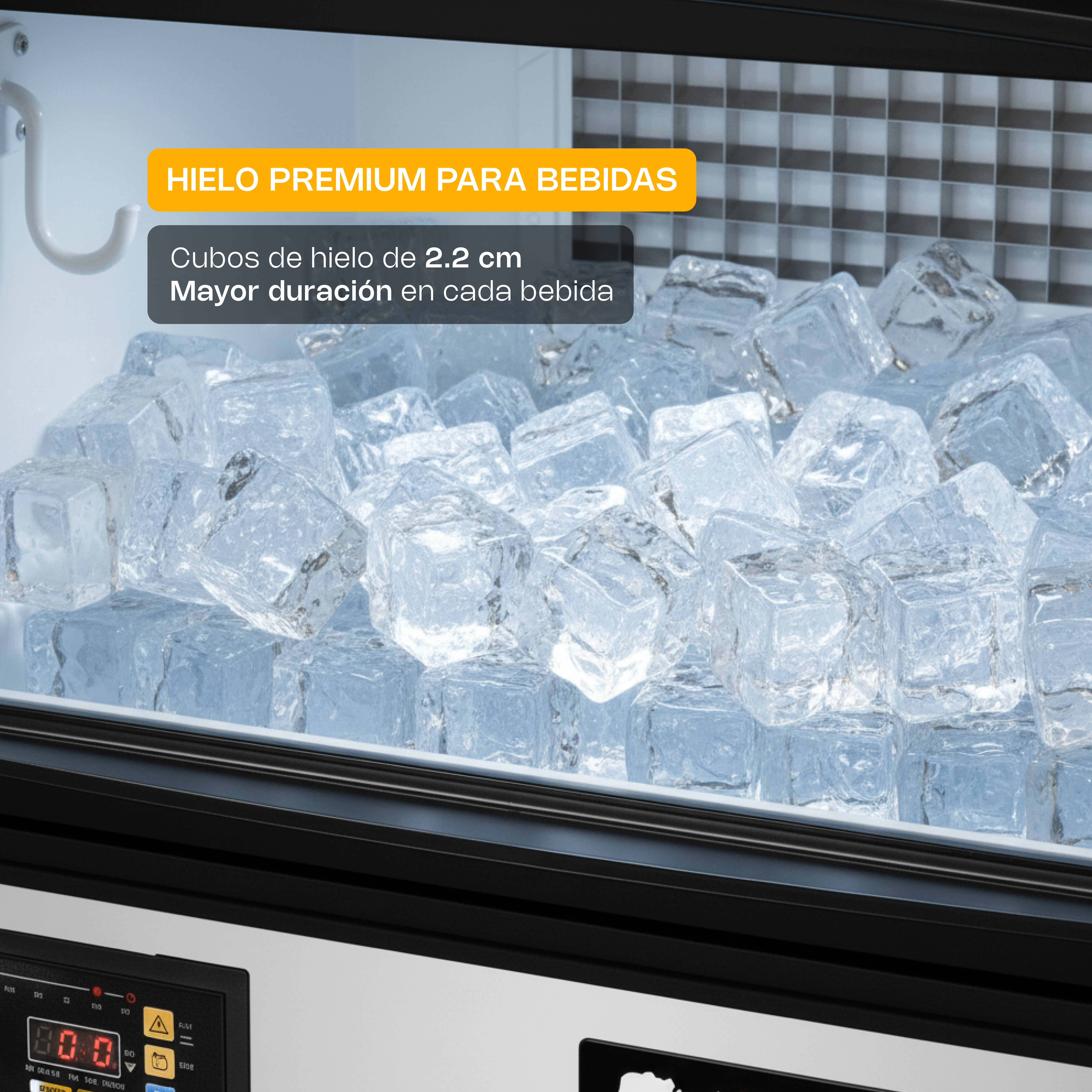 Fábrica Multifuncional de Hielo en Cubo 40 kg · detalle 2