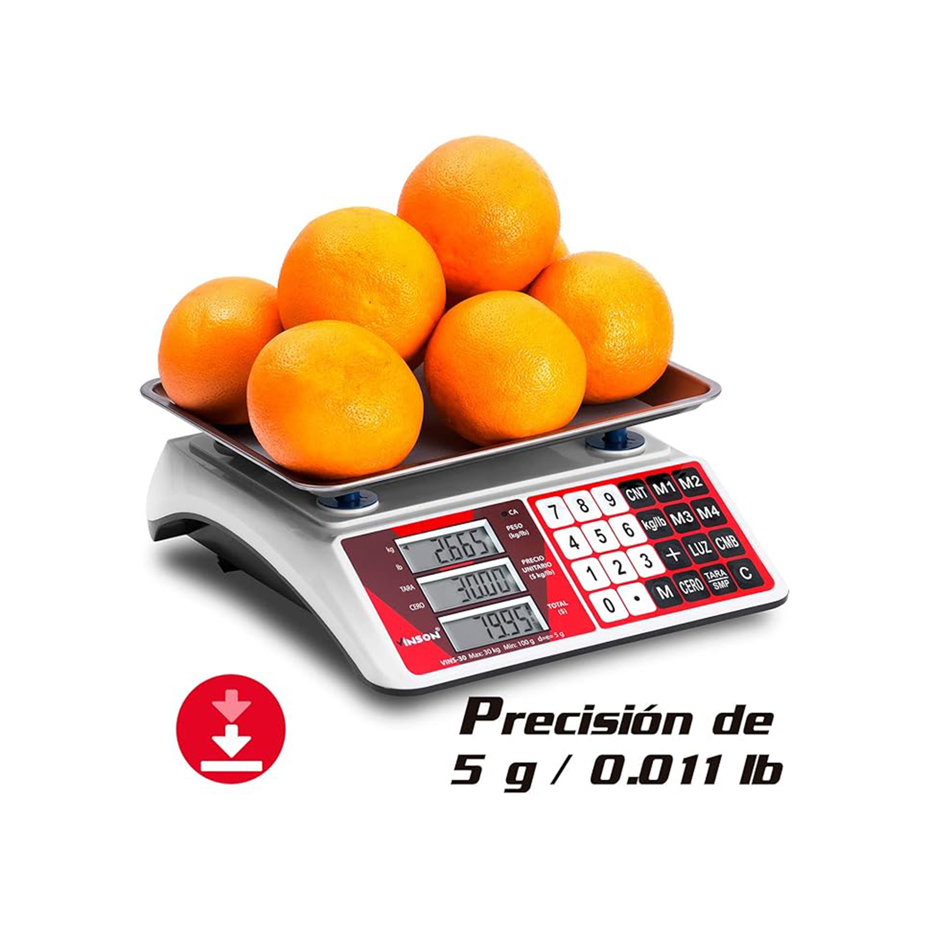 Báscula Electrónica Multifunciones 30 kg · detalle 4
