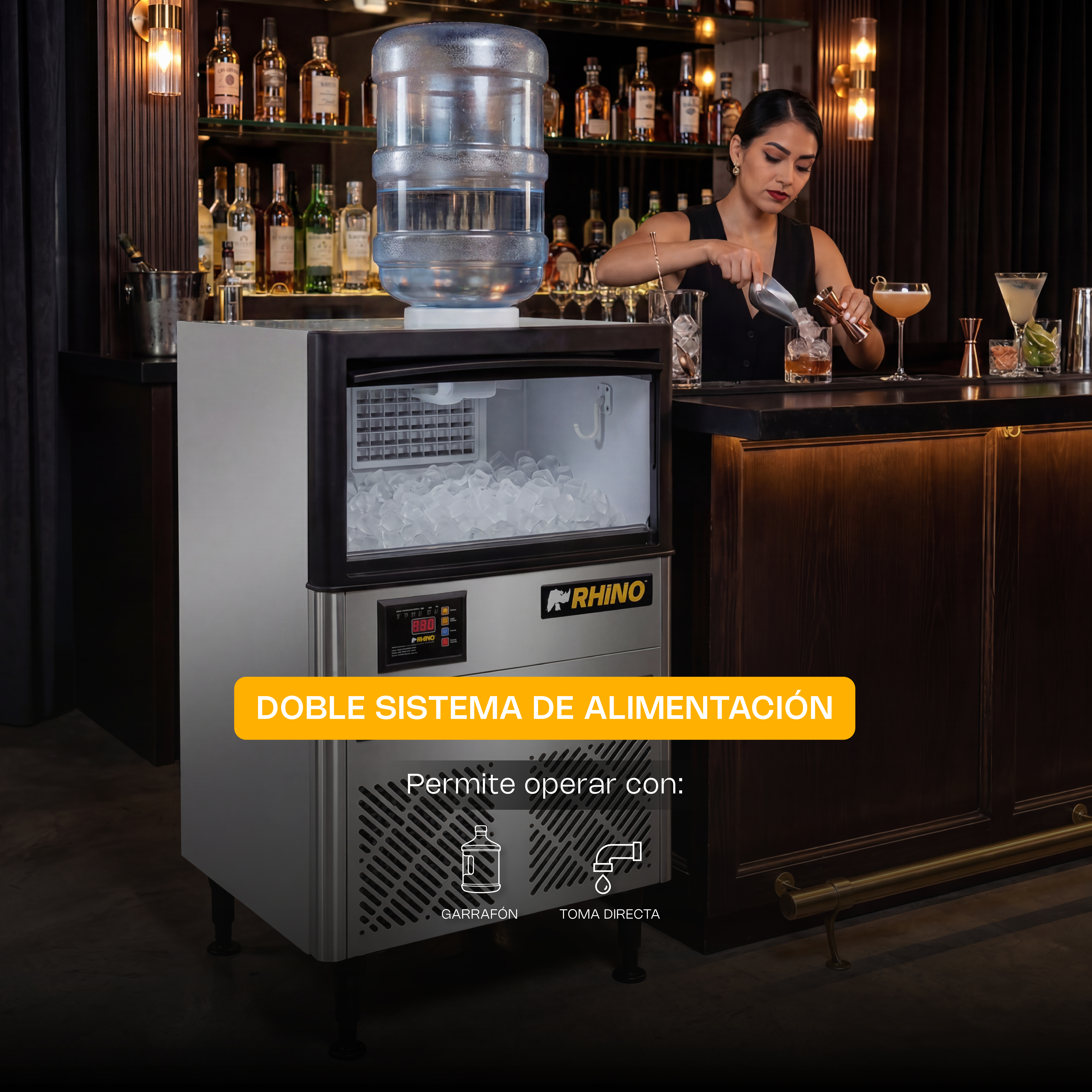 Fábrica Multifuncional de Hielo en Cubo 40 kg · detalle 4