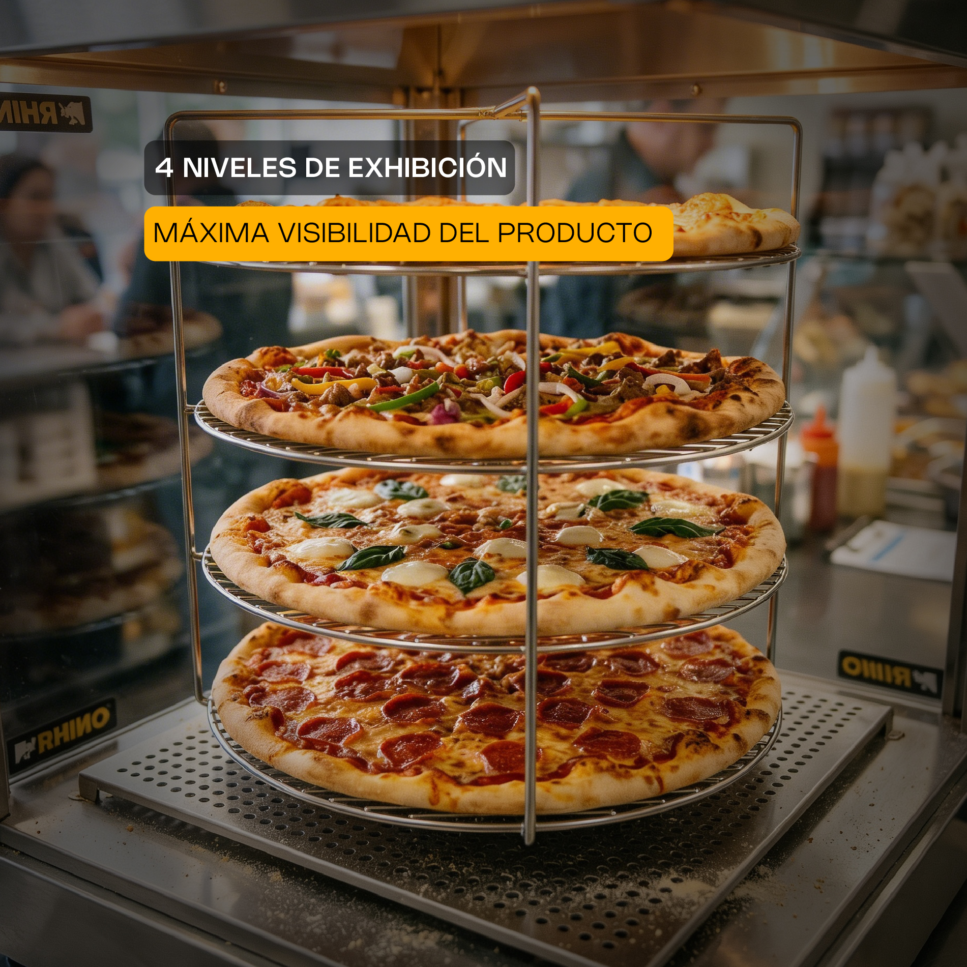 Vitrina Calentadora de Pizza 177 L · detalle 2