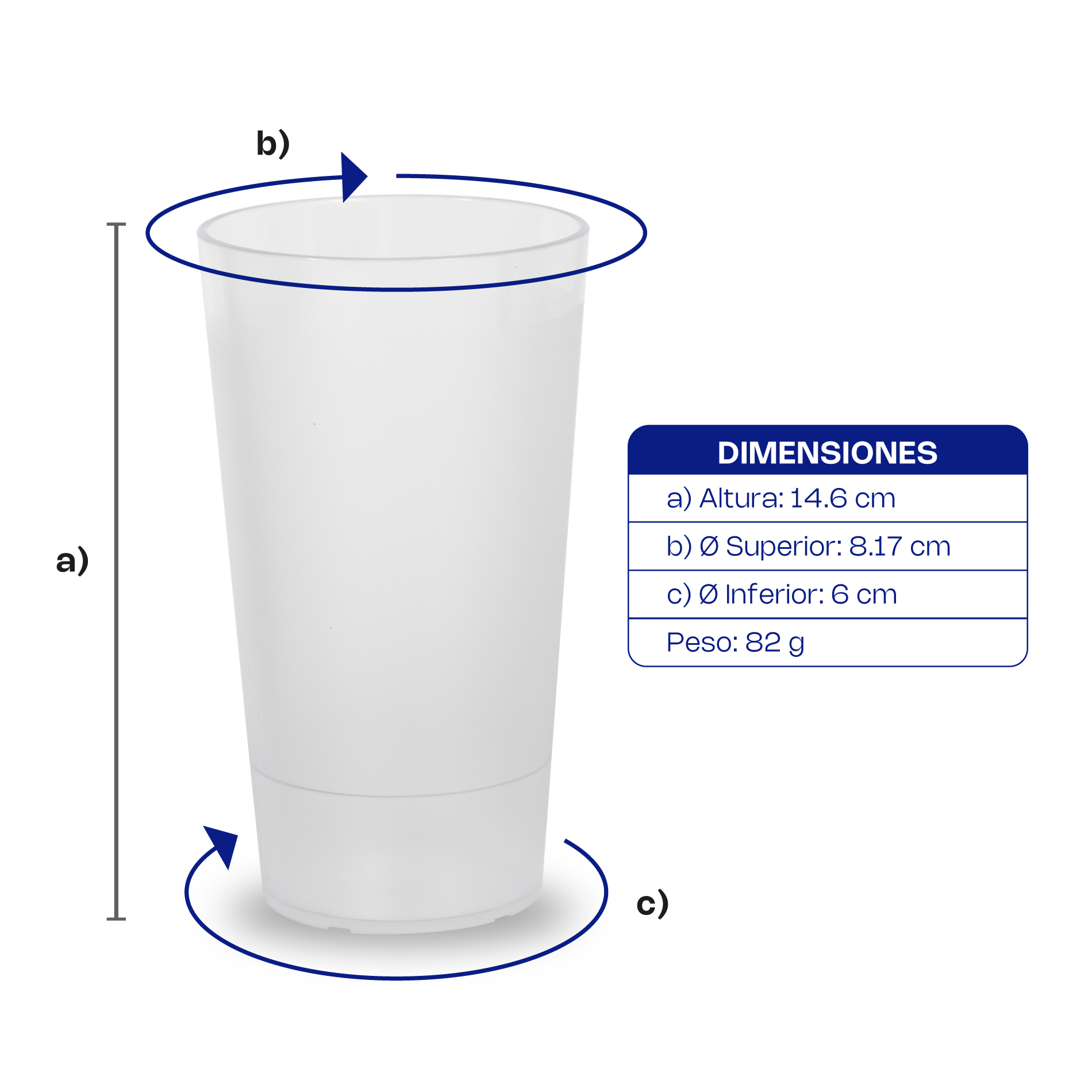 Vaso de Policarbonato 17 oz · detalle 1