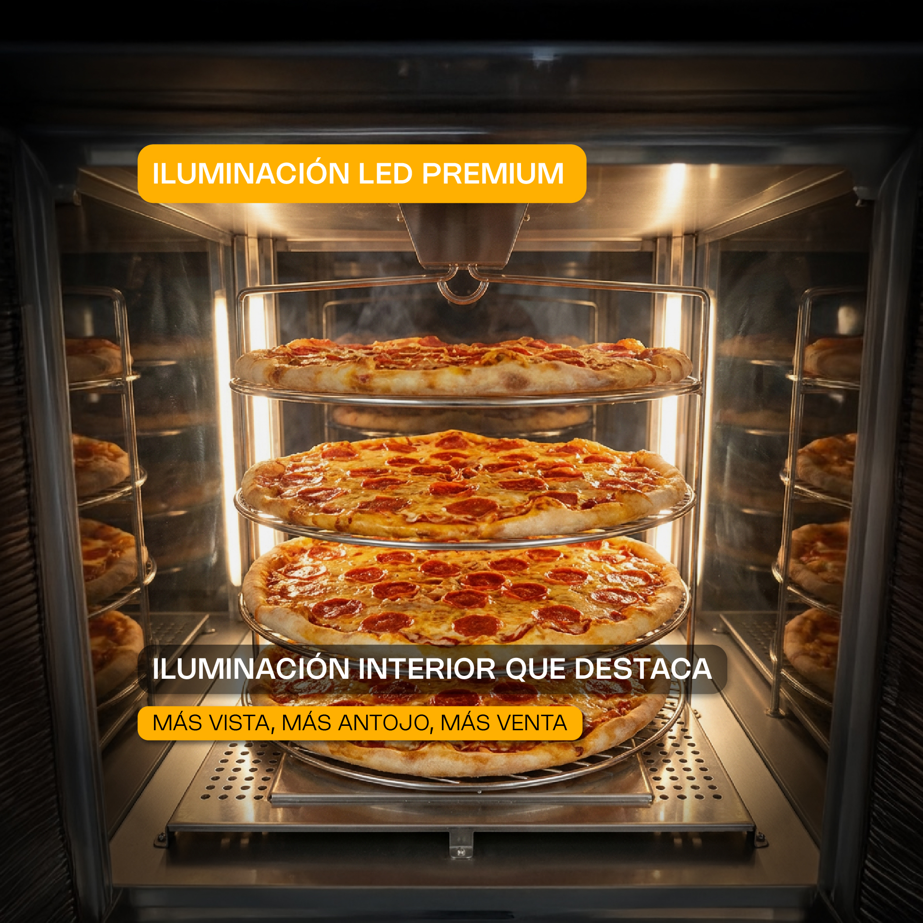 Vitrina Calentadora de Pizza 177 L · detalle 6