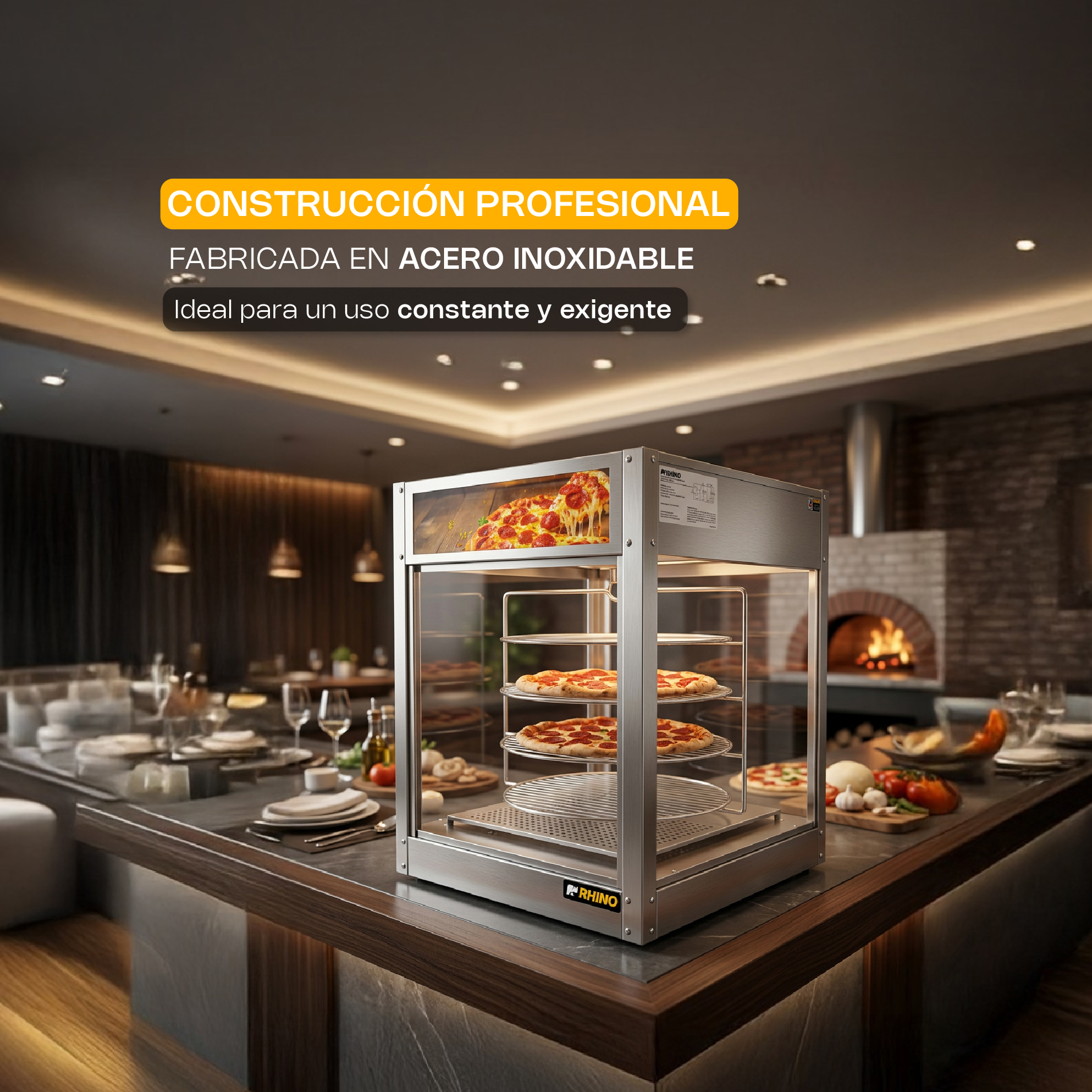 Vitrina Calentadora de Pizza 177 L · detalle 7