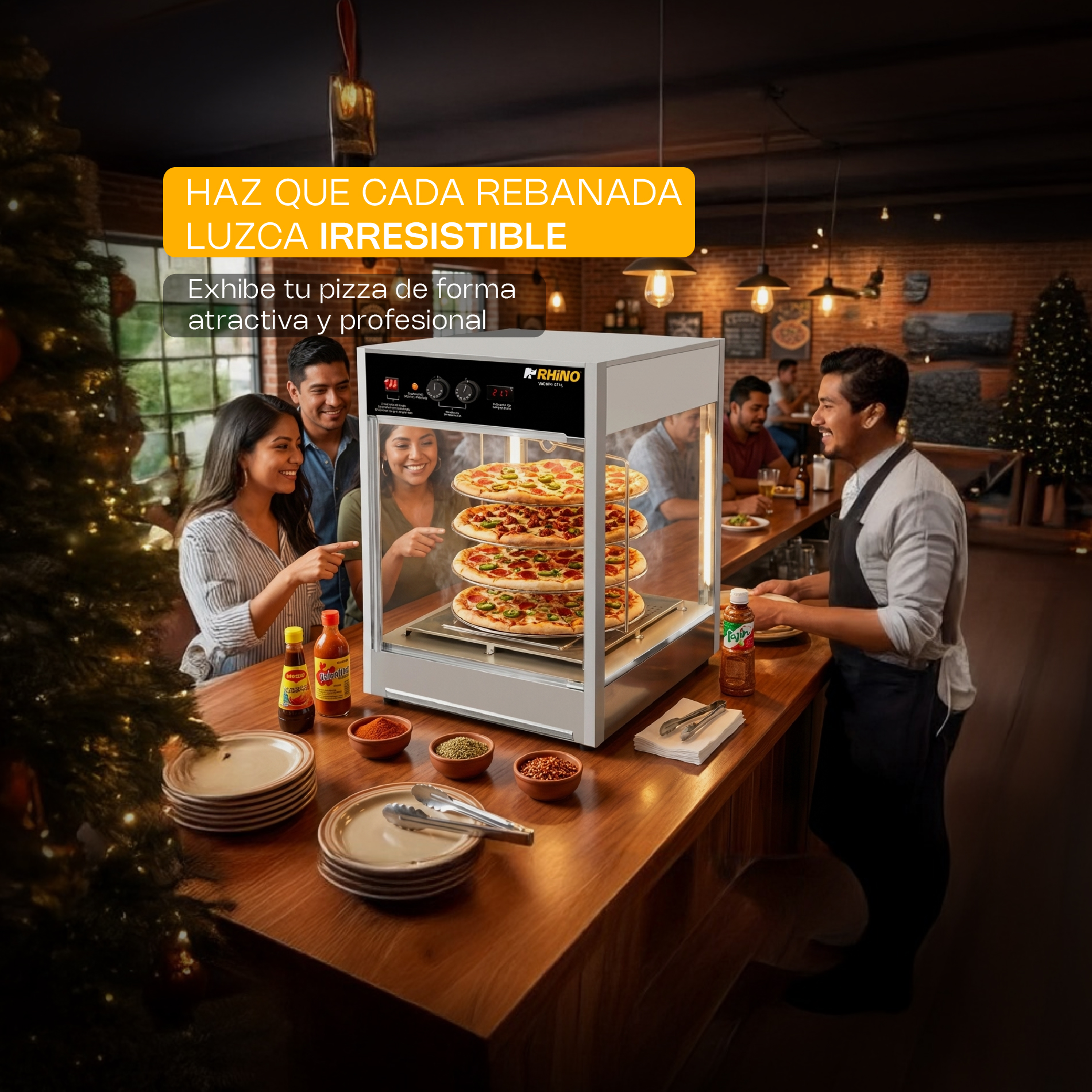 Vitrina Calentadora de Pizza 177 L · detalle 8