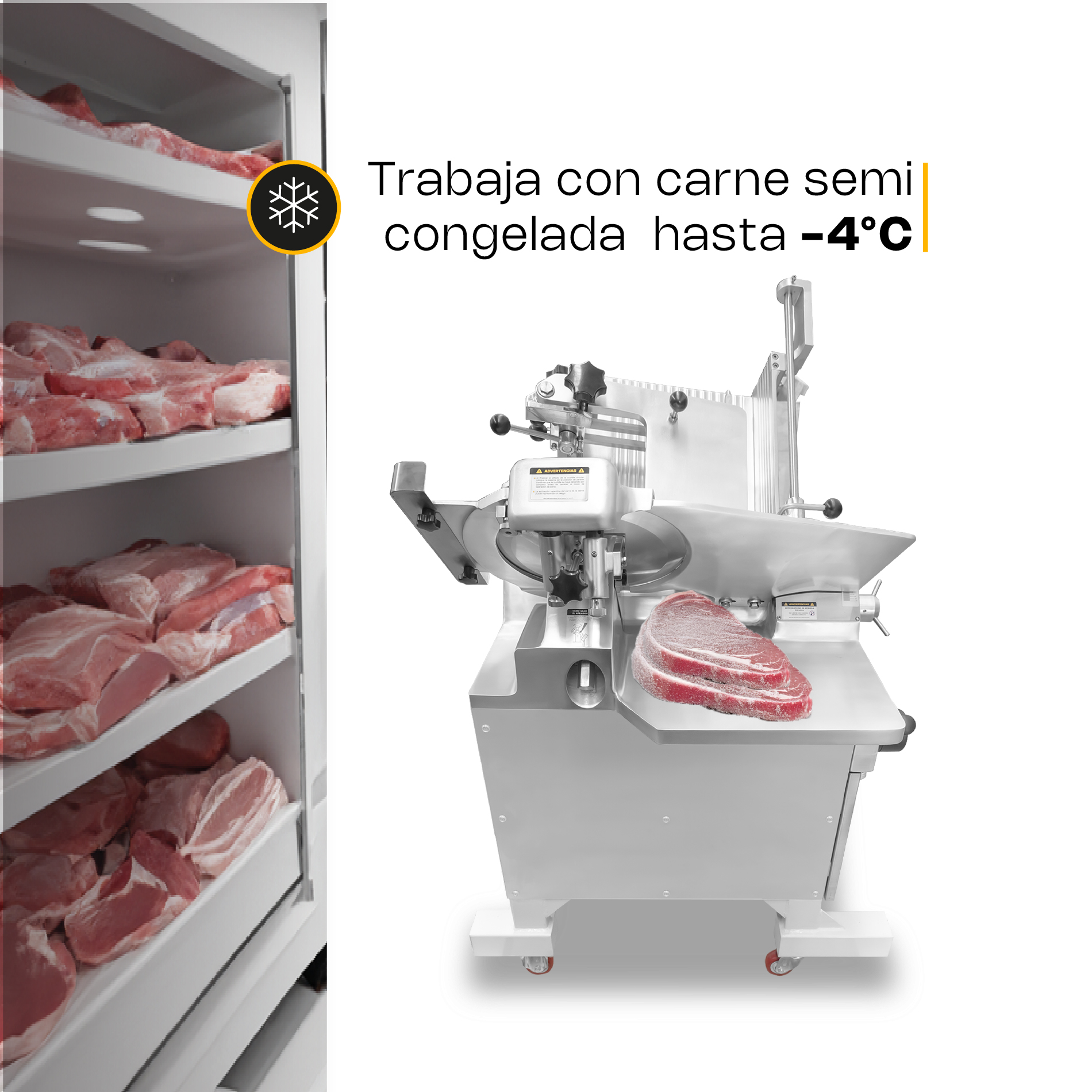 Rebanadora Automática para Carne Semi Congelada 363 mm · detalle 2