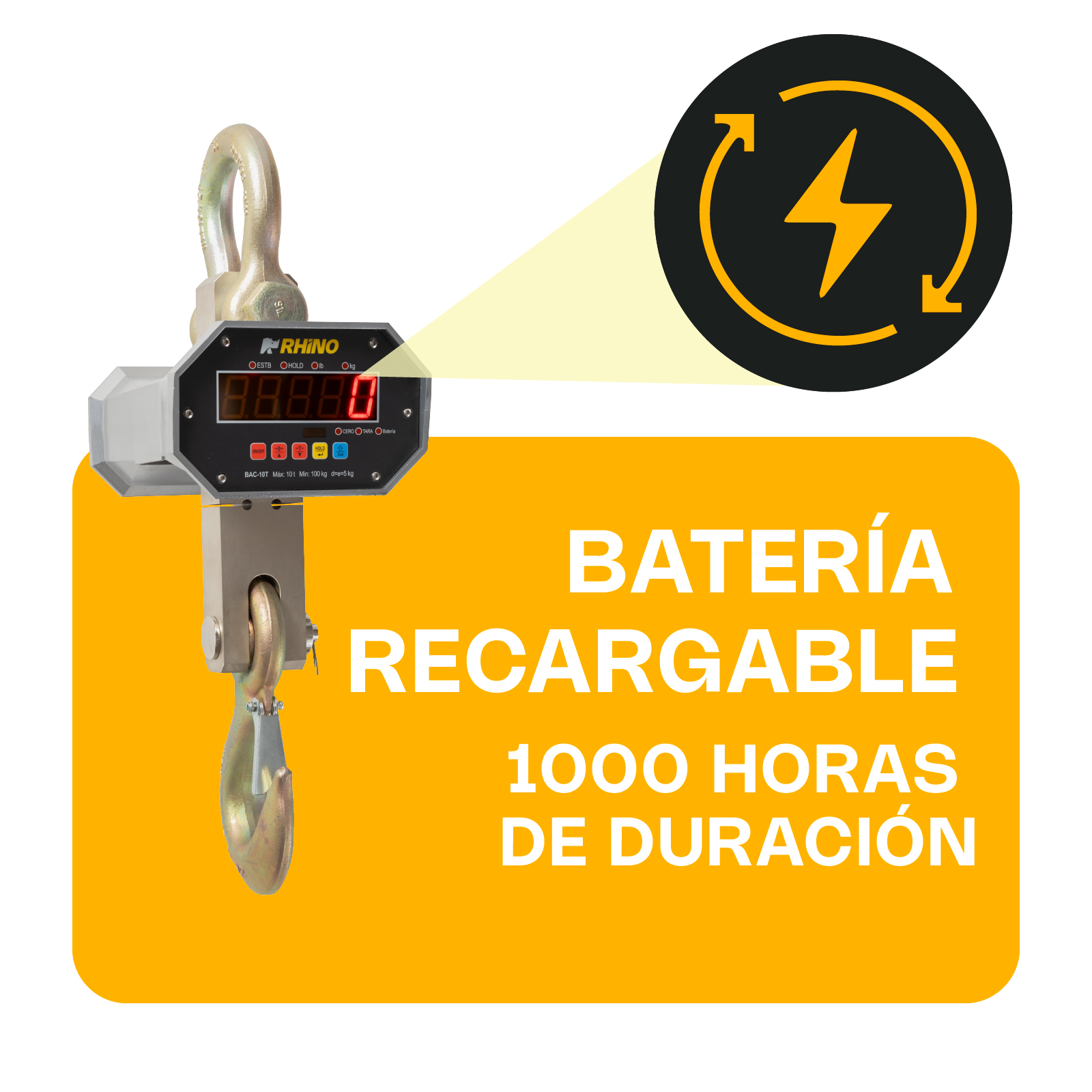 Báscula Electrónica Colgante 10,000 kg · detalle 4