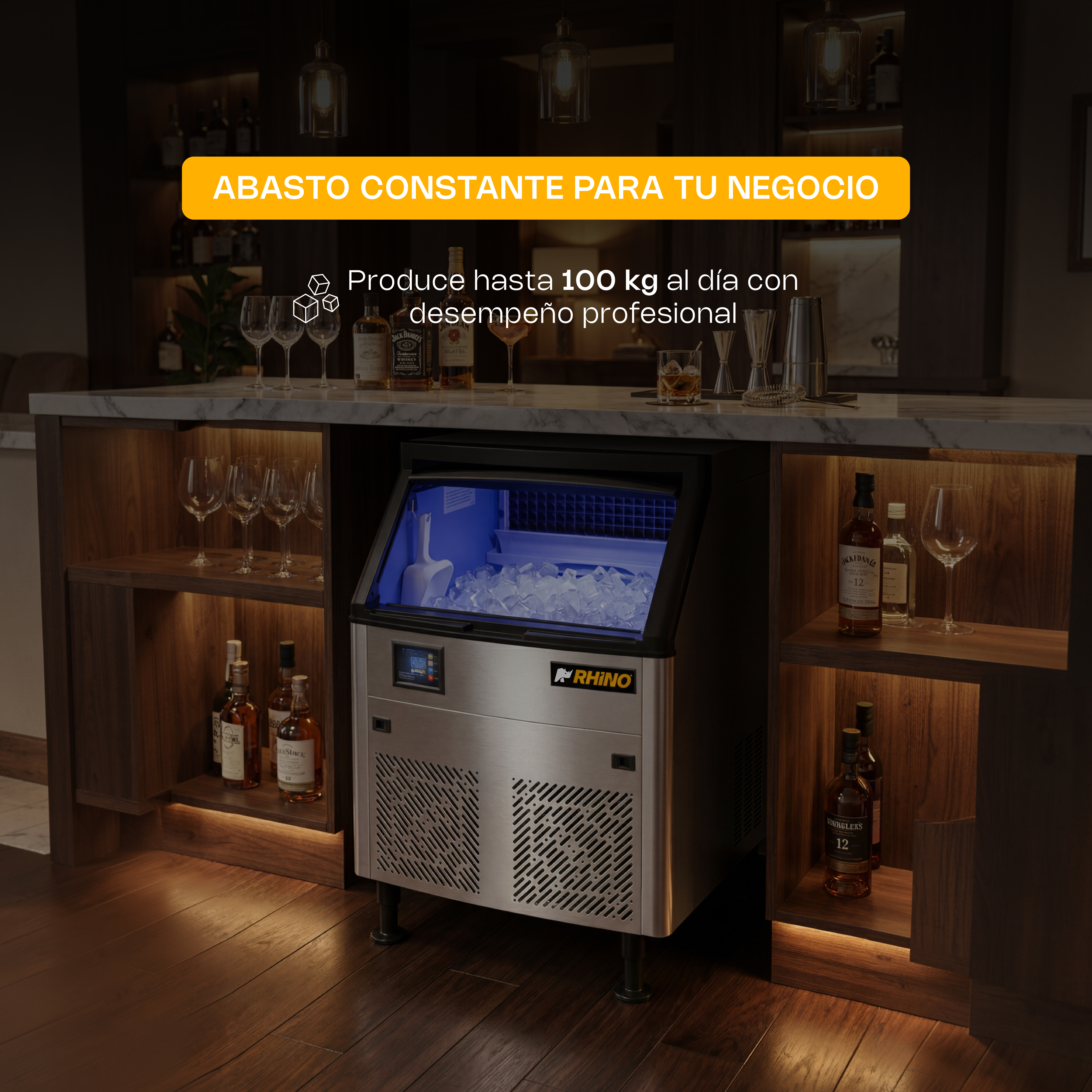 Fábrica de Hielo en Cubo 100 kg · detalle 1