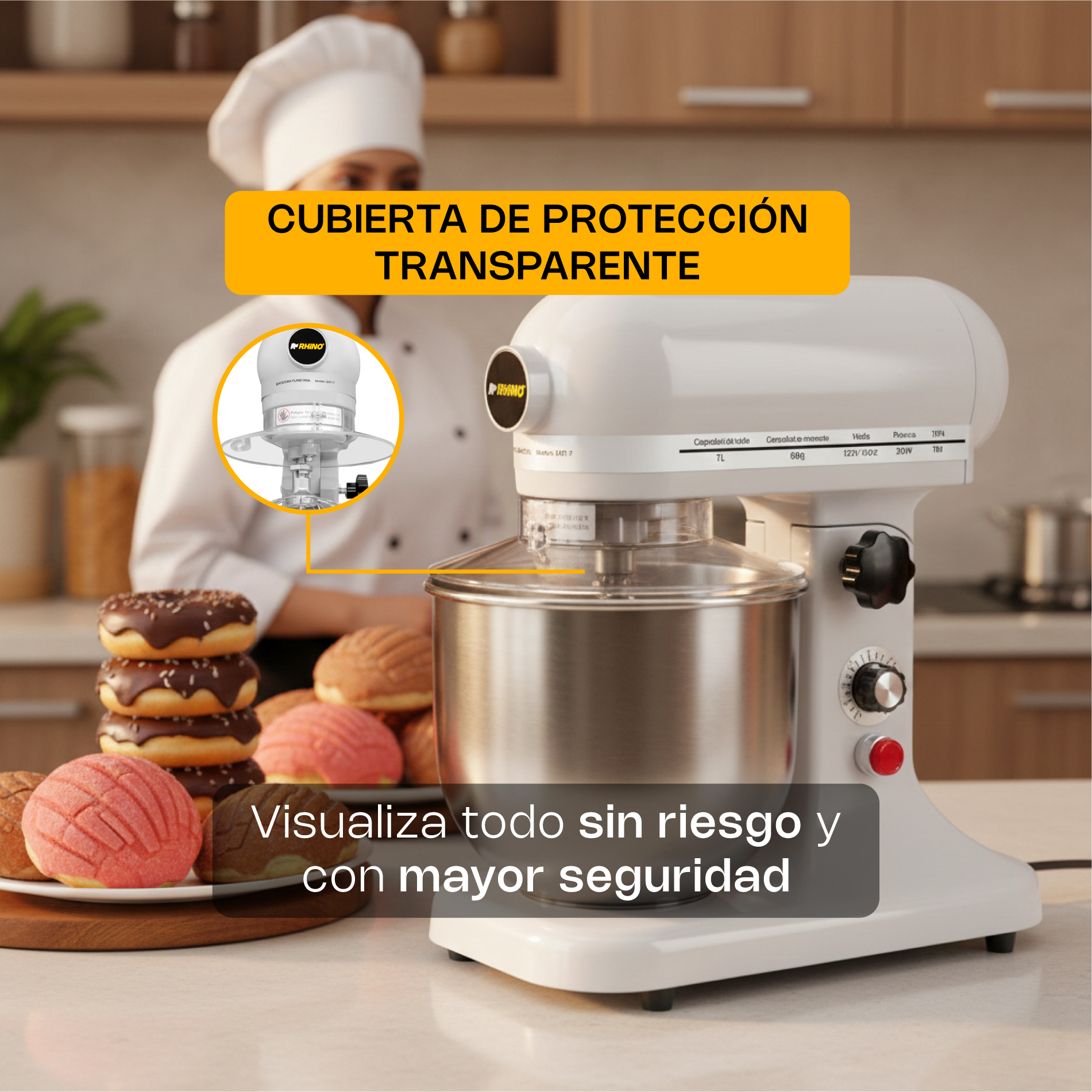 Batidora Planetaria 7 L · detalle 8