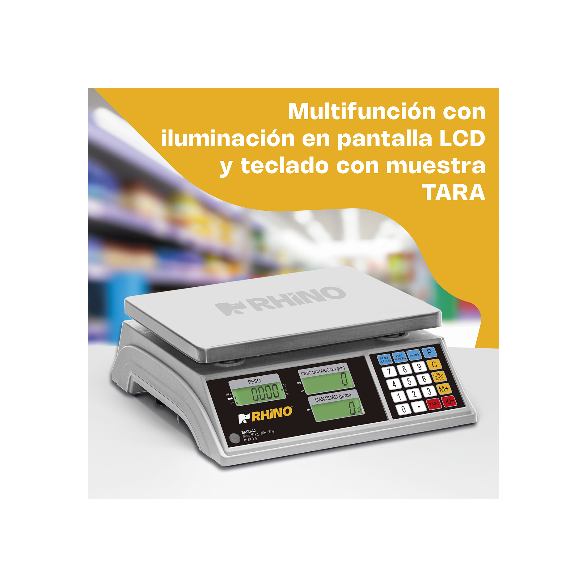 Báscula Electrónica Contadora 30 kg · detalle 2