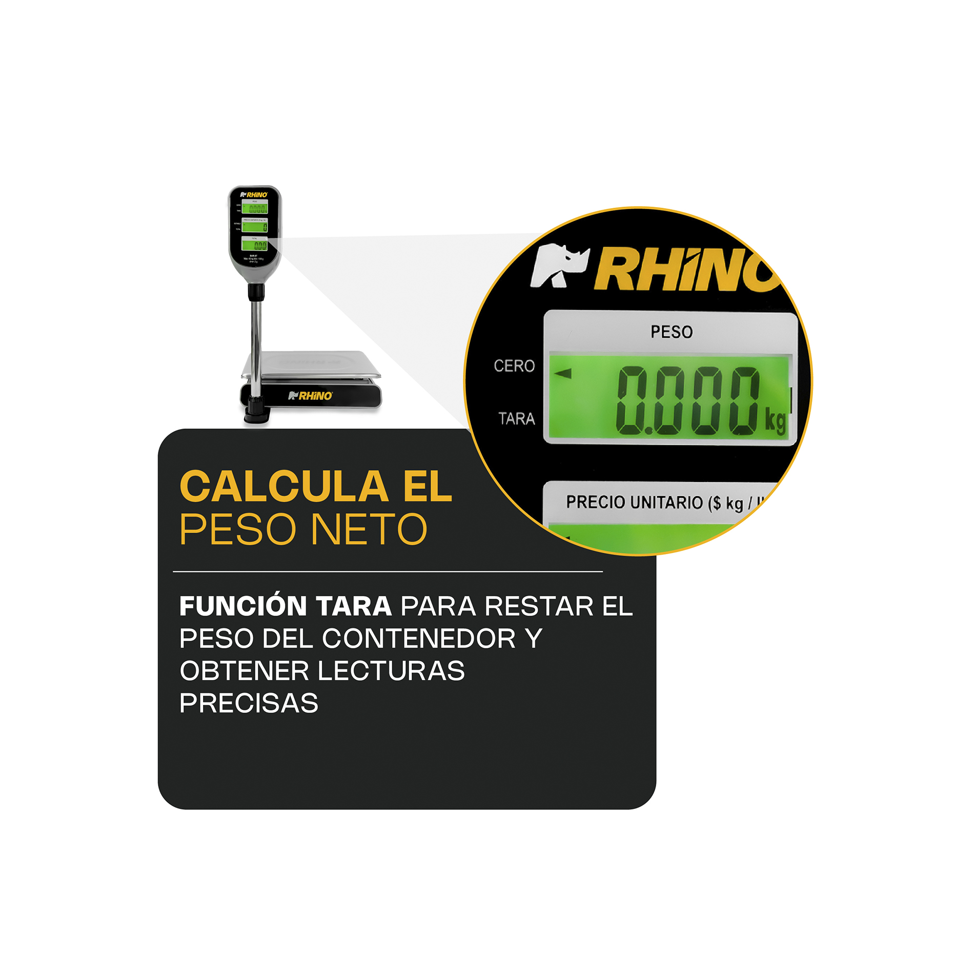 Báscula Electrónica Multifunciones con Torreta 40 kg · detalle 5