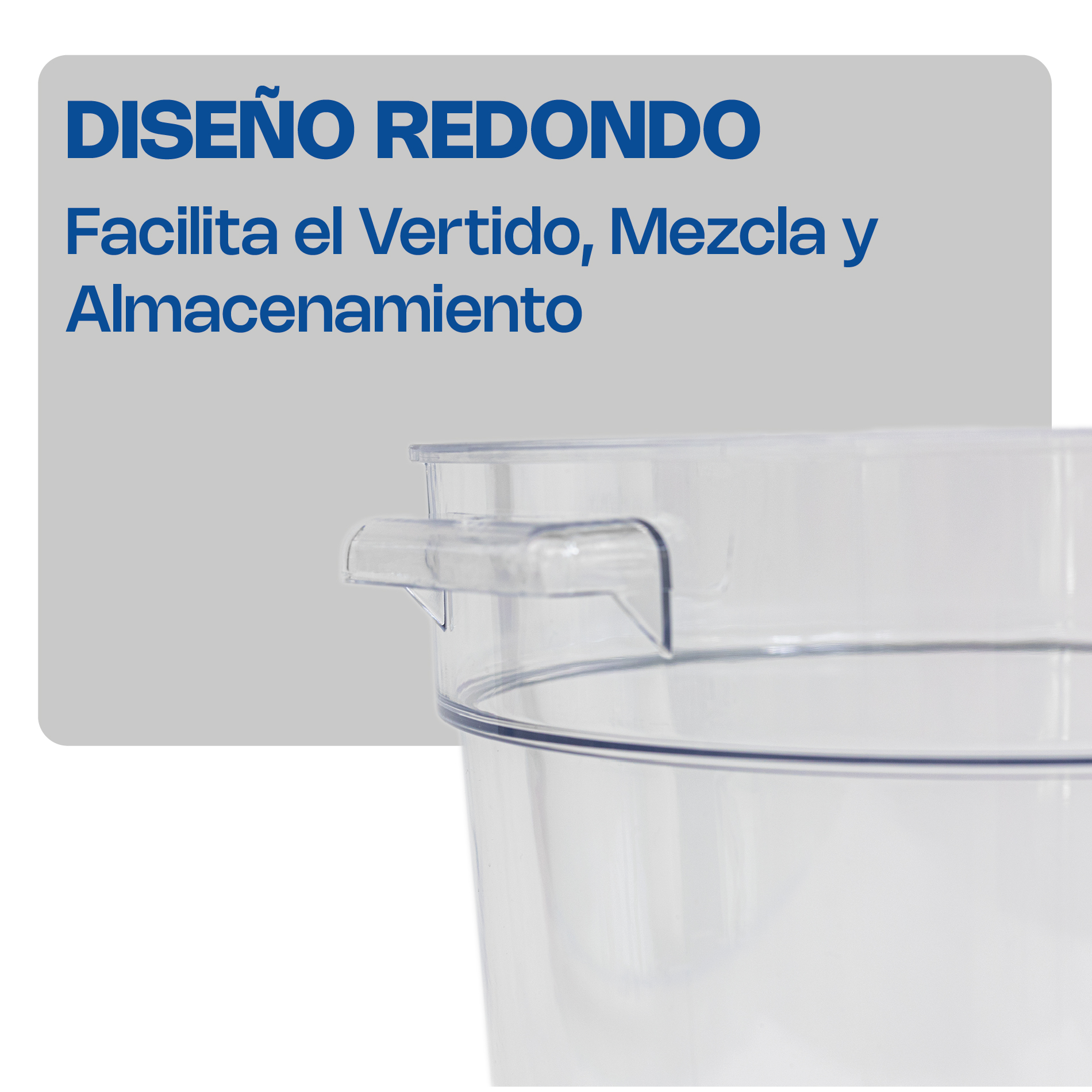 Recipiente Redondo de Policarbonato 4 qt · detalle 5