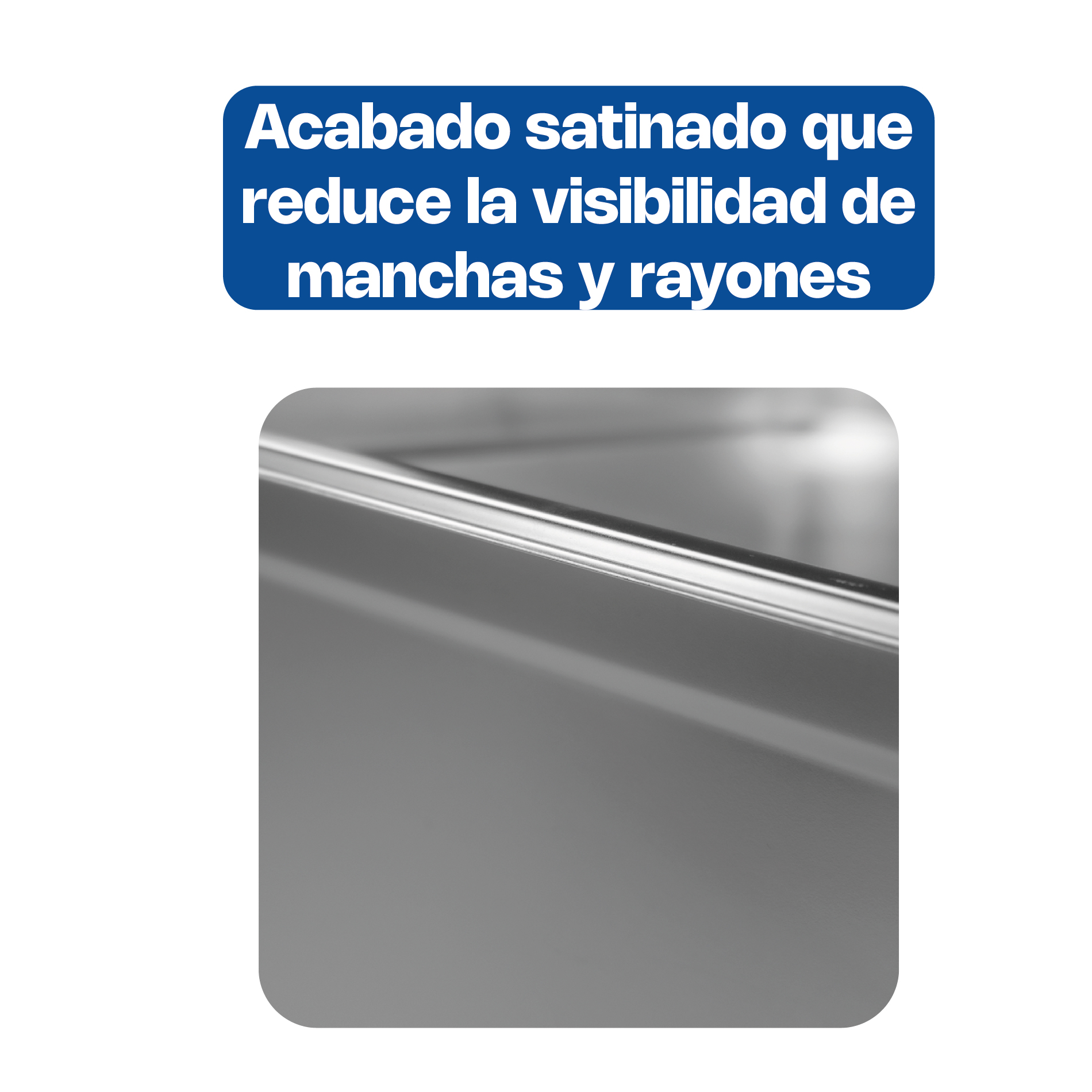 Inserto de Acero Inoxidable Entero 8" · detalle 1