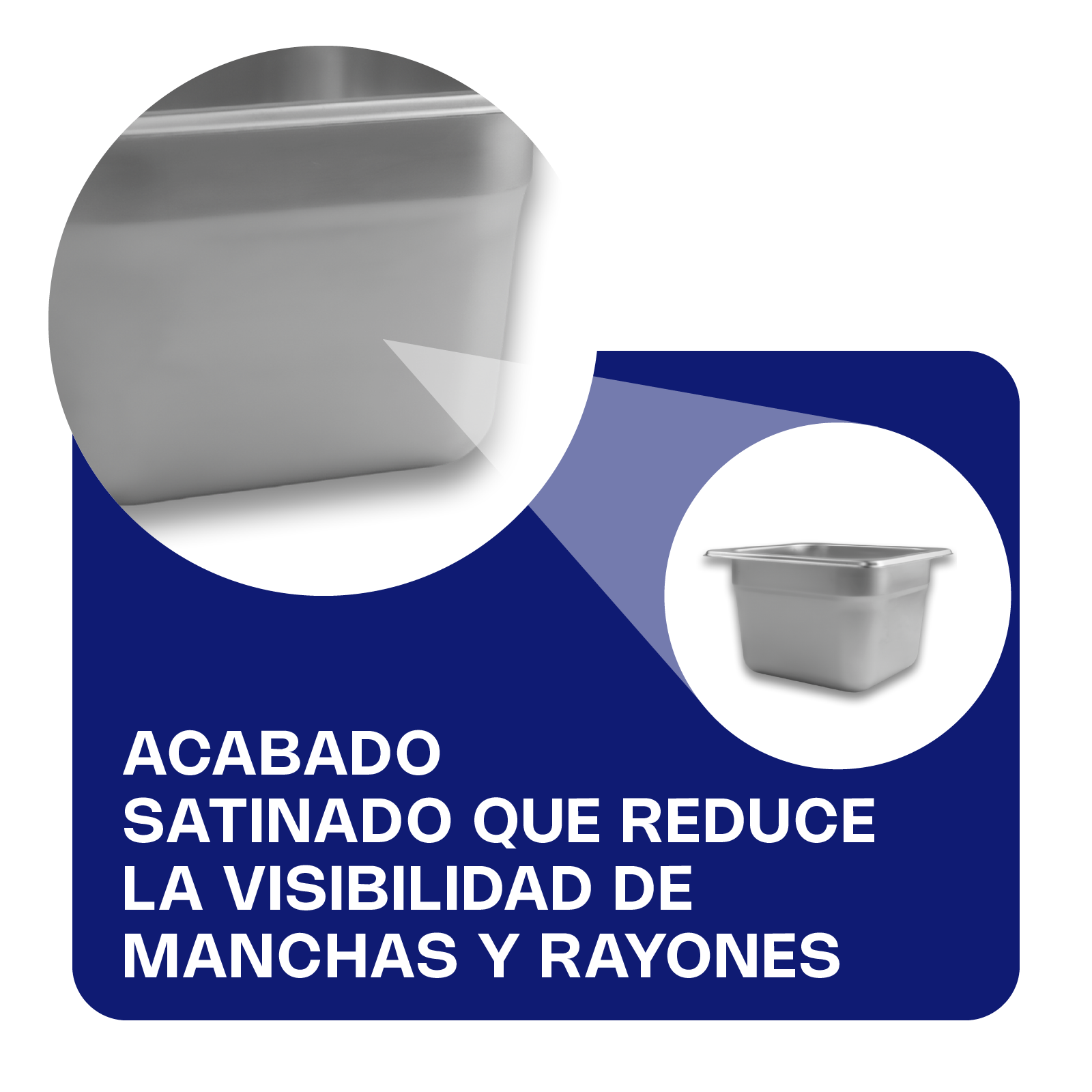 Inserto de Acero Inoxidable Medio 6" · detalle 4