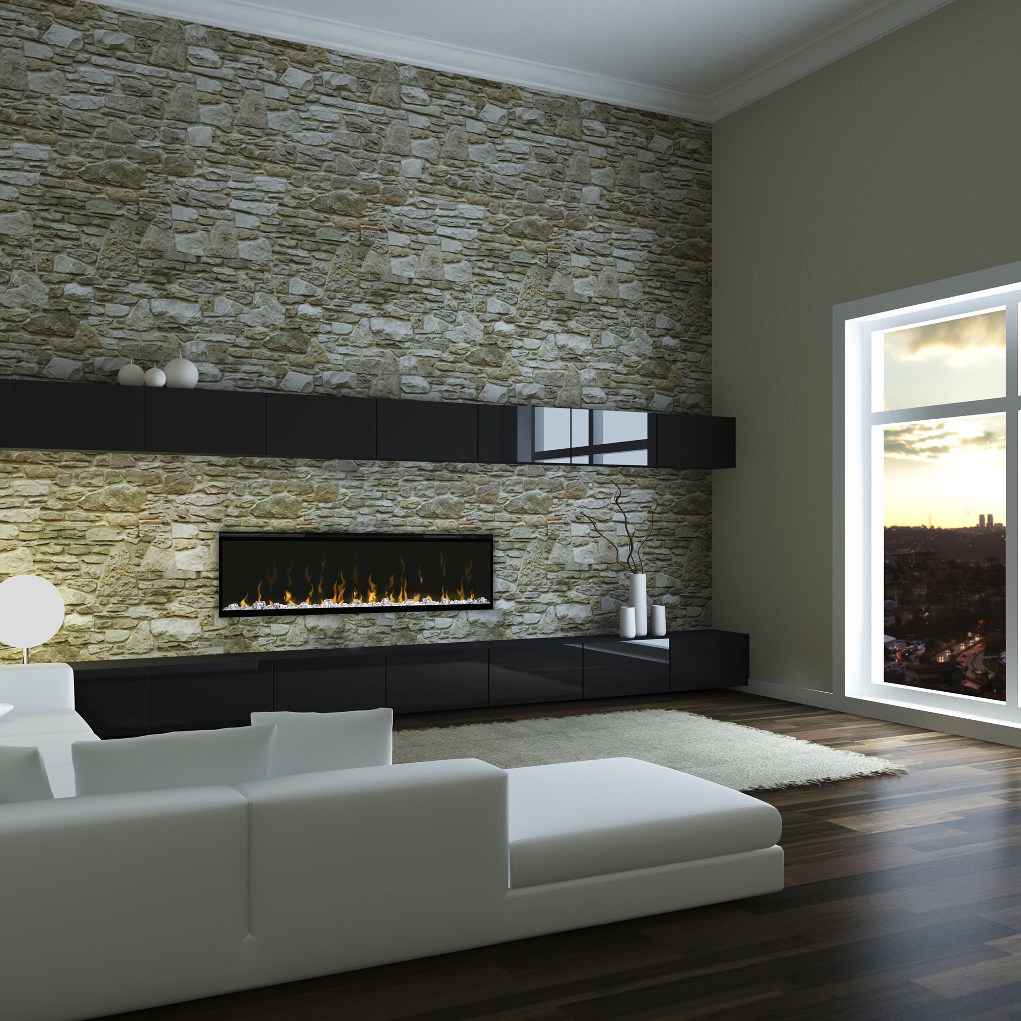 XLF50 recessed into a finished room