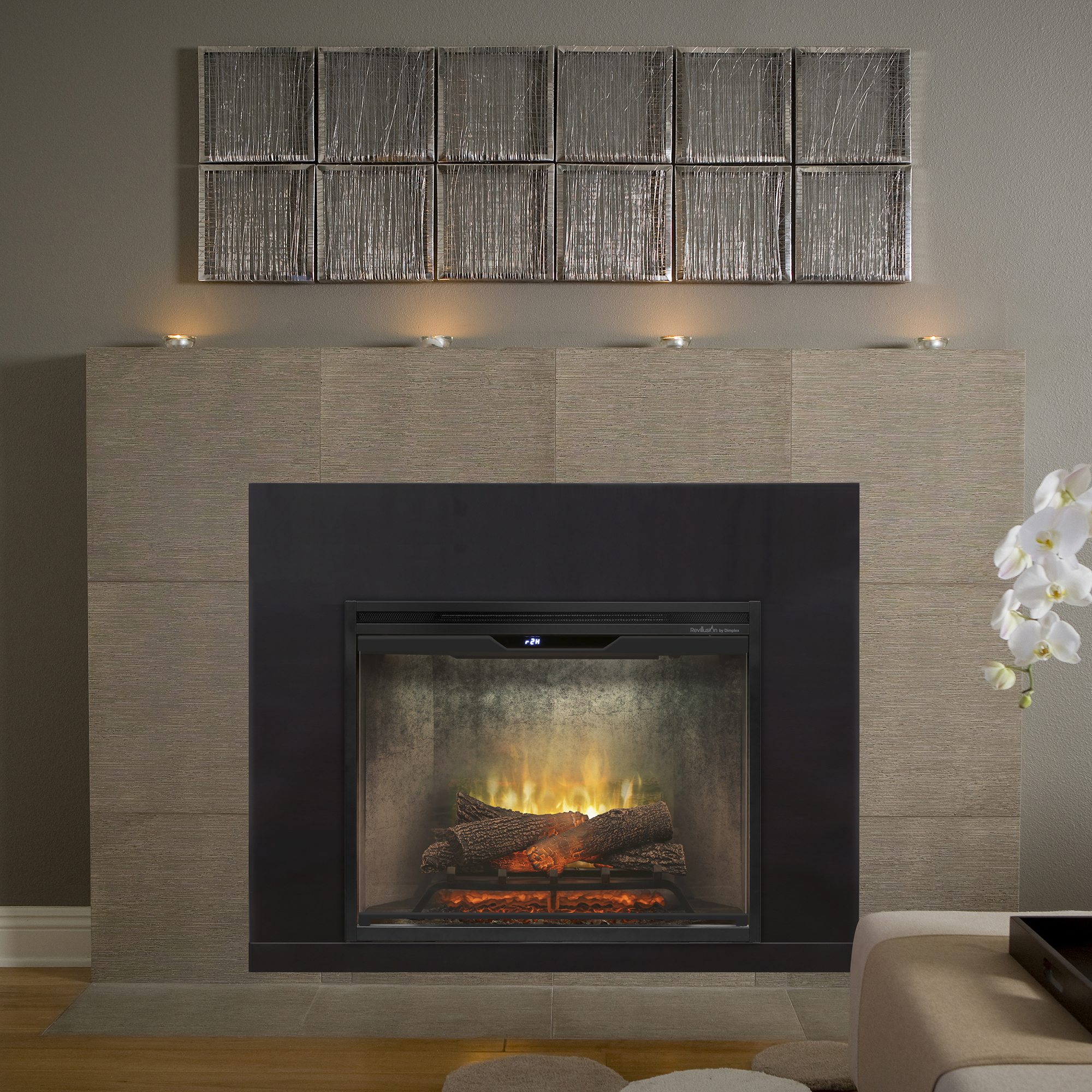 RBF30 trim installation example; firebox sold separately