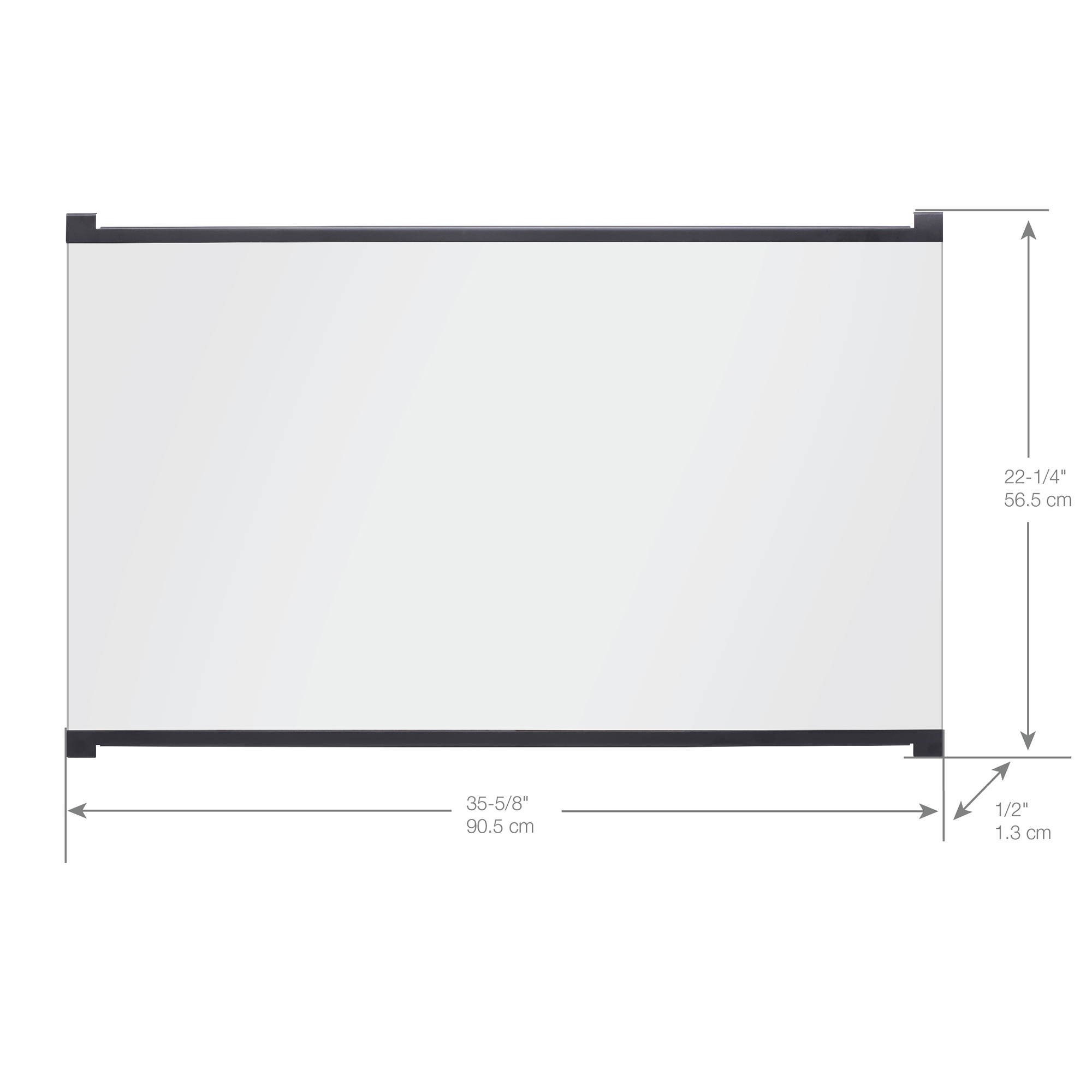 BFGLASS39BLK manufacturer annotated accessory dimensions