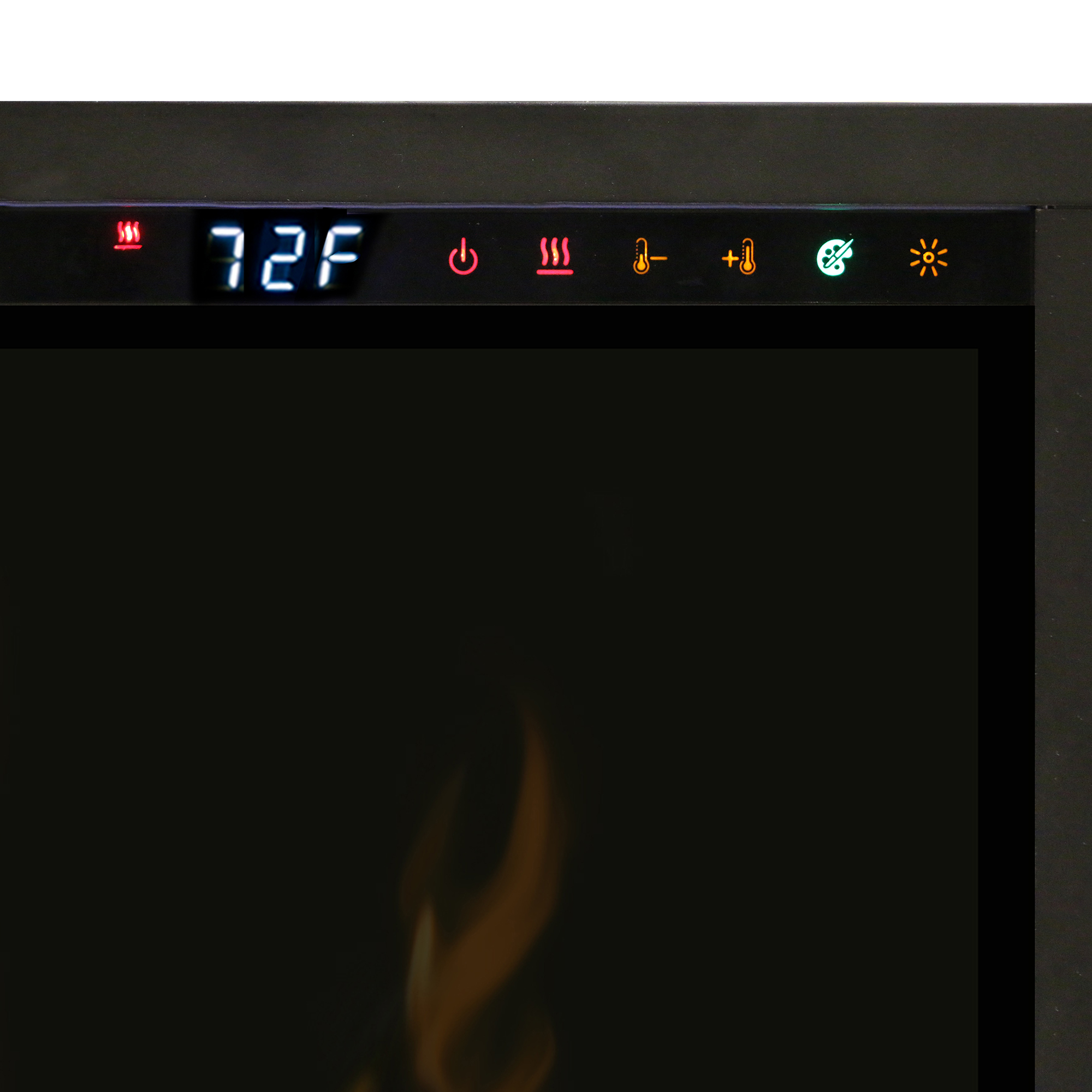 Ignite XL concealed controls showing Fahrenheit temperature