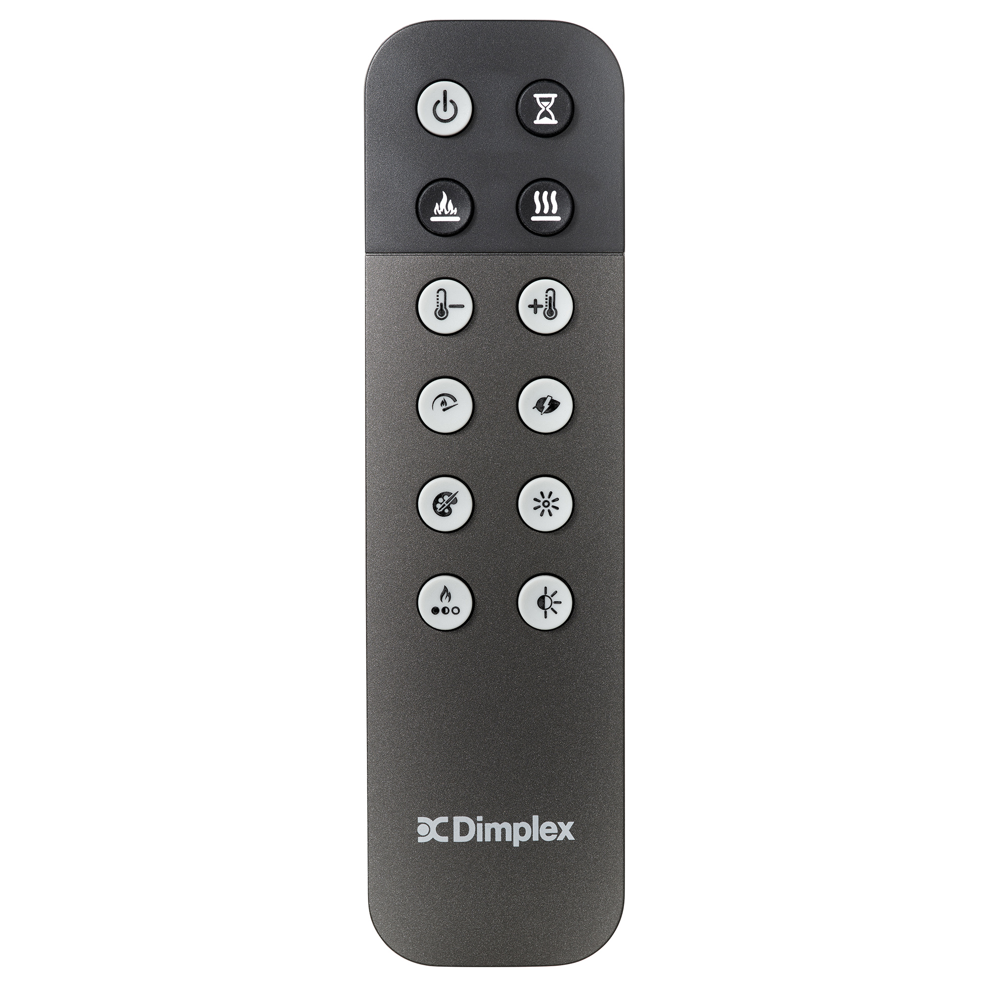 Included Ignite Evolve remote control with flame, media and heat controls