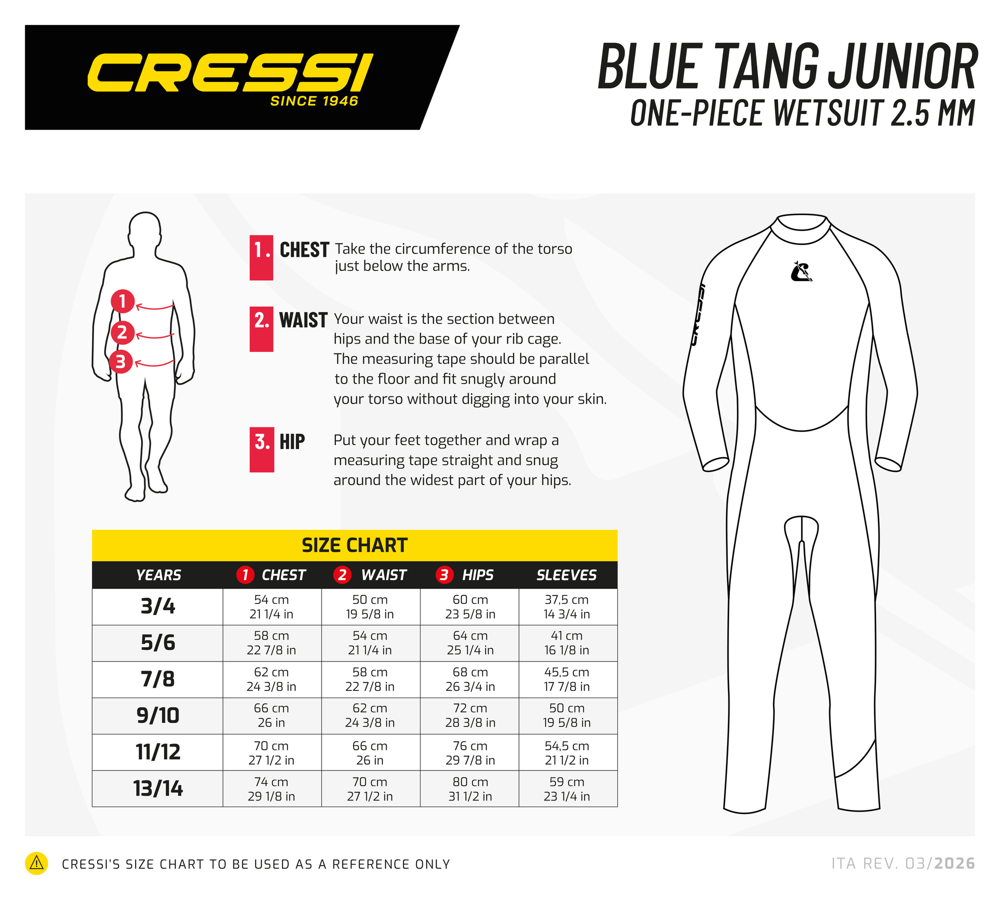 Sizechart