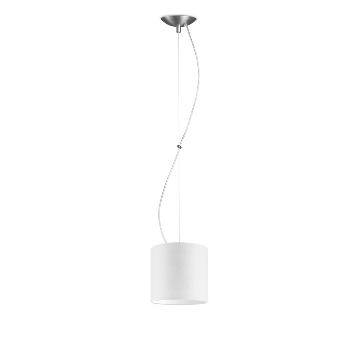 hanglamp basic deluxe bling Ø 16 cm - wit
