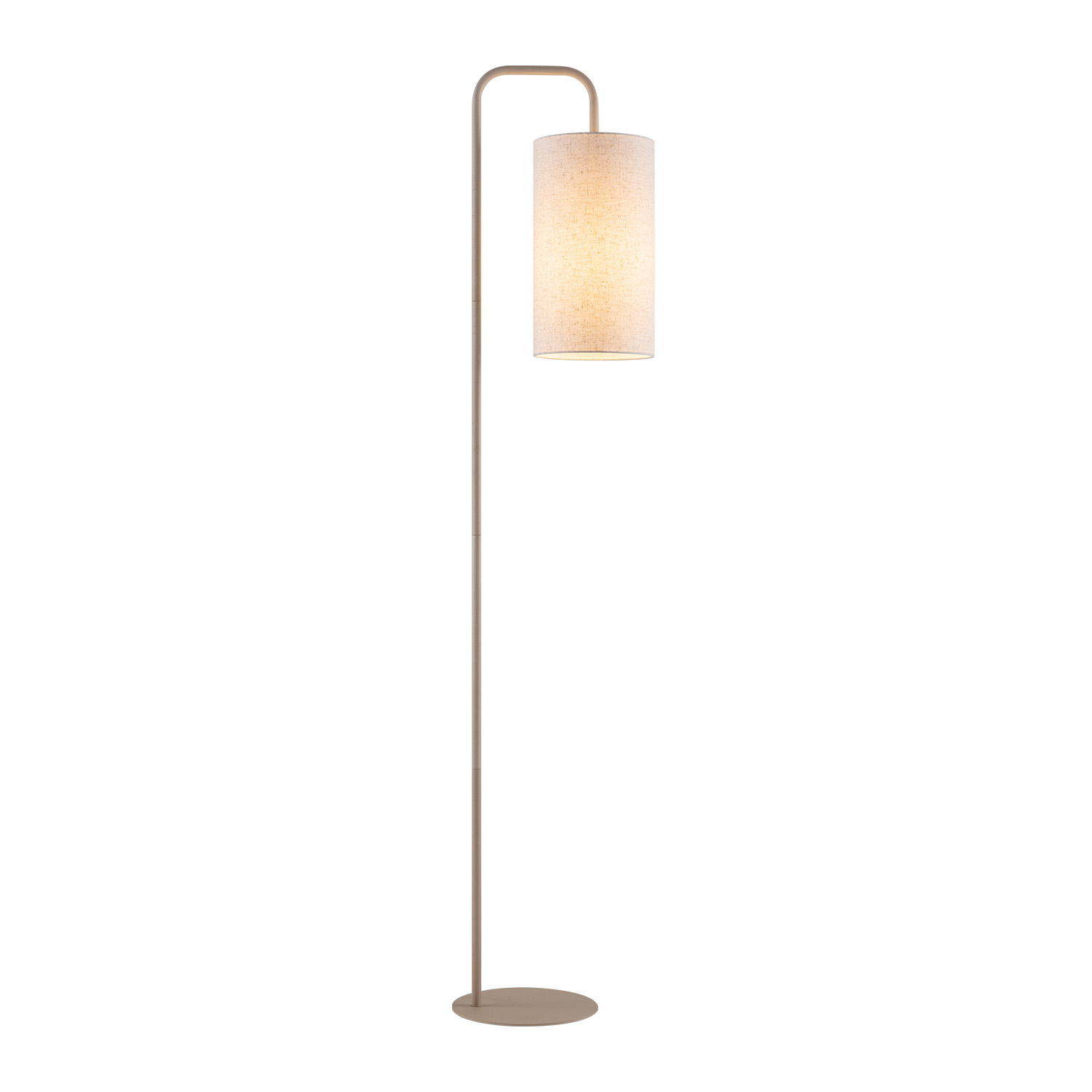 Soft vloerlamp - taupe - met lichtbron - 155 cm