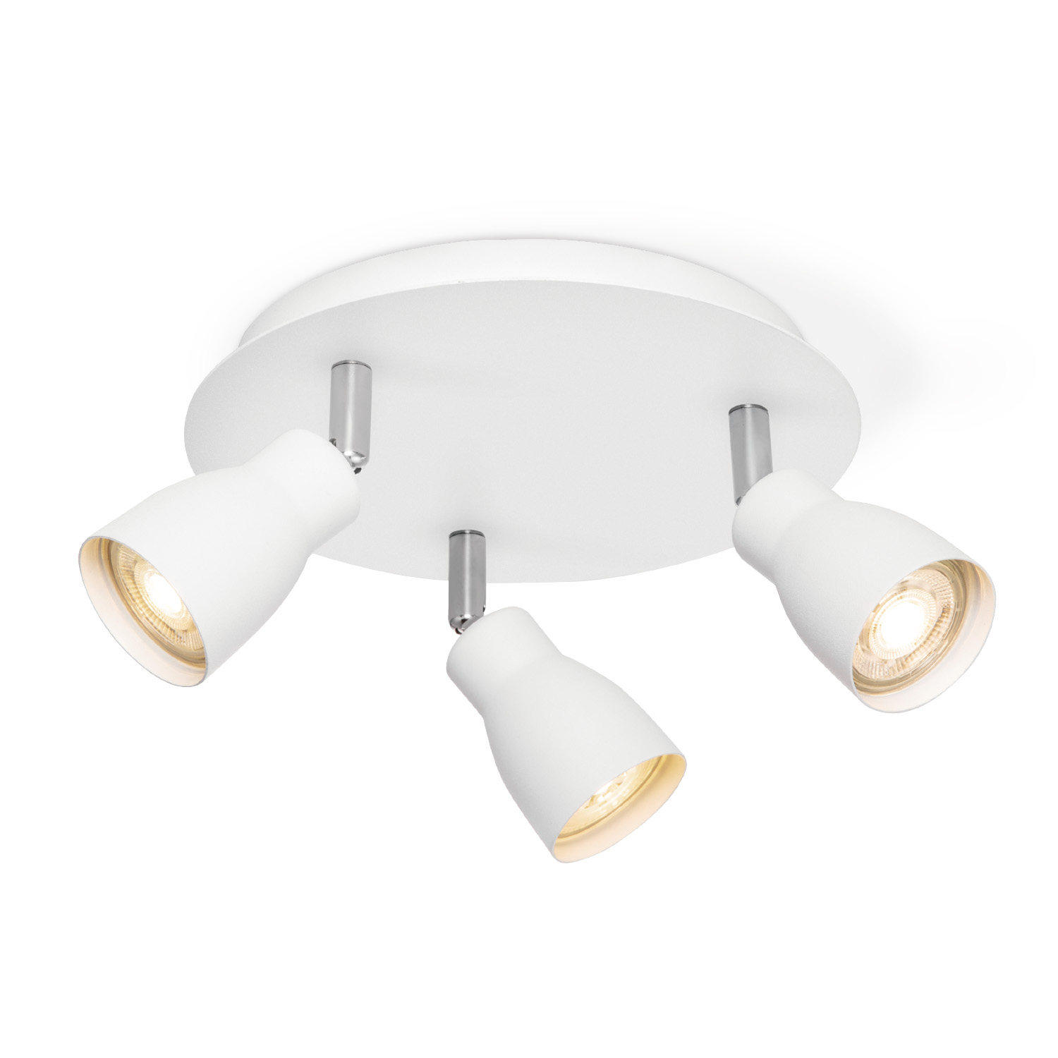 Home sweet home LED opbouwspot Alba 3 lichts Ø 22 cm - wit