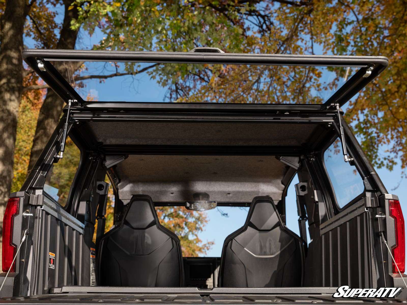 Pare-brise arrière rabattable en polycarbonate pour UTV SuperATV