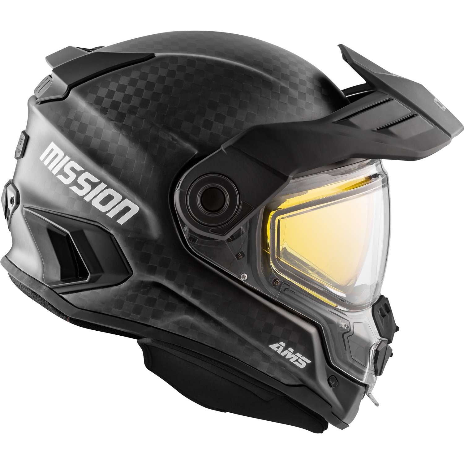 Casque intégral CKX Mission AMS Carbon Solid à double écran