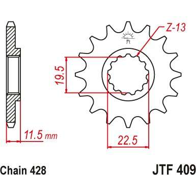 Pignon avant JT Sprockets